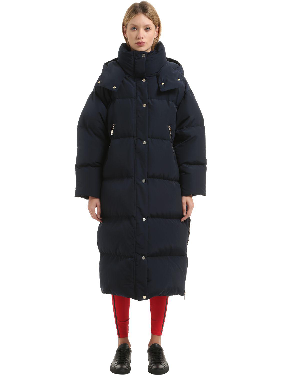 Tommy Hilfiger Synthetic Long Nylon Down Coat Gigi Hadid in Dark Blue  (Blue) - Lyst