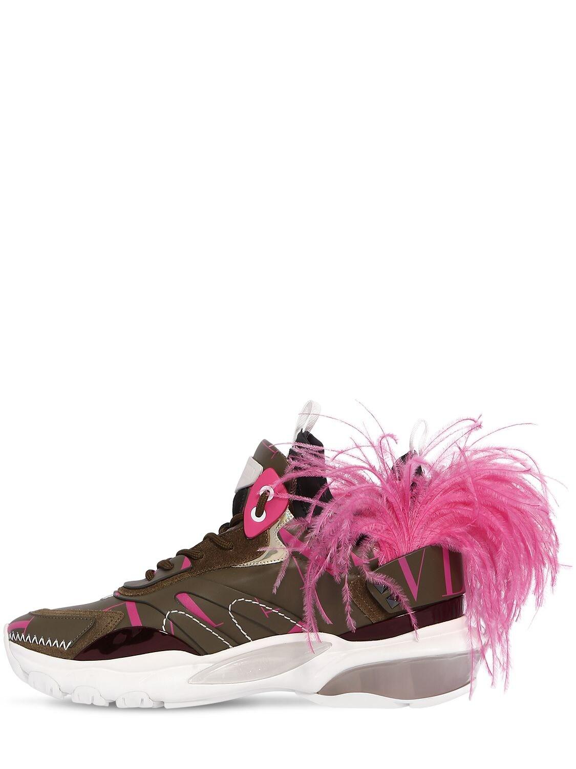 valentino feather shoes