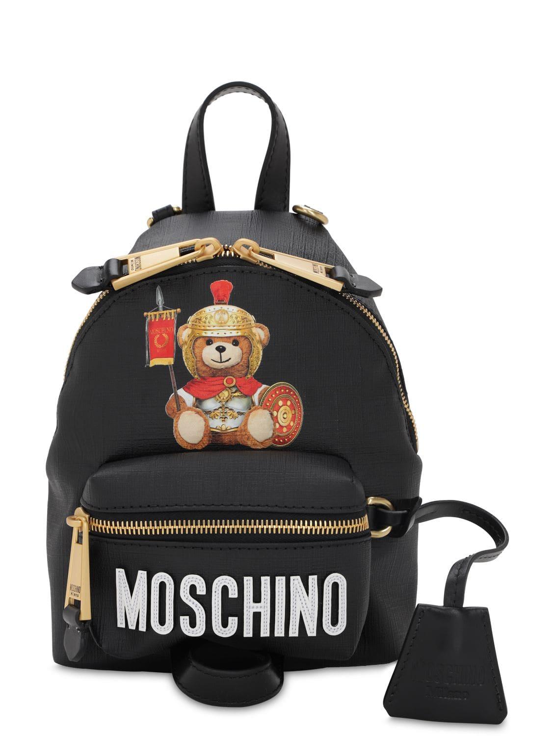 moschino plush teddy bear backpack