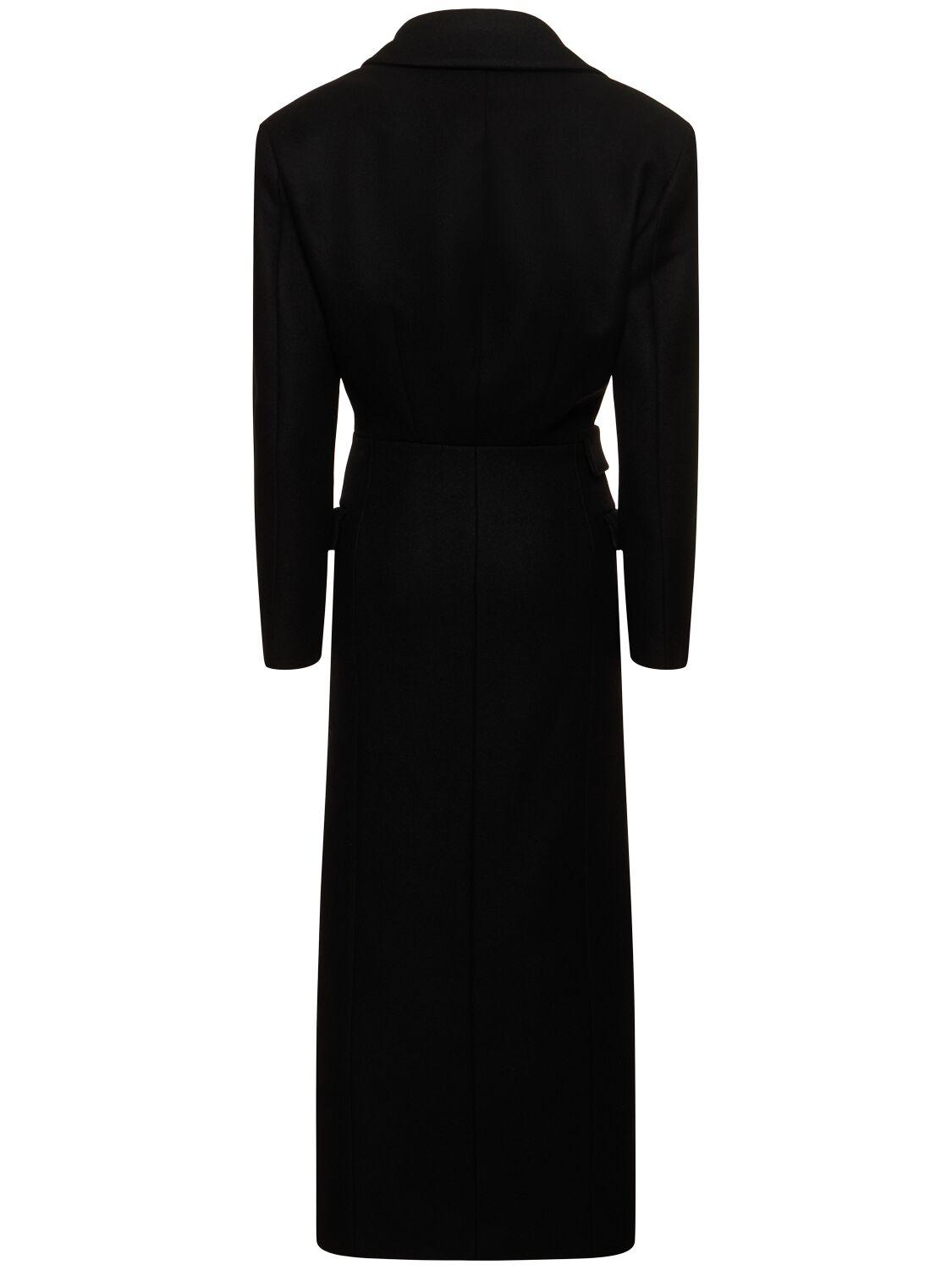 The Attico レディース ブラック ロングコート コート 