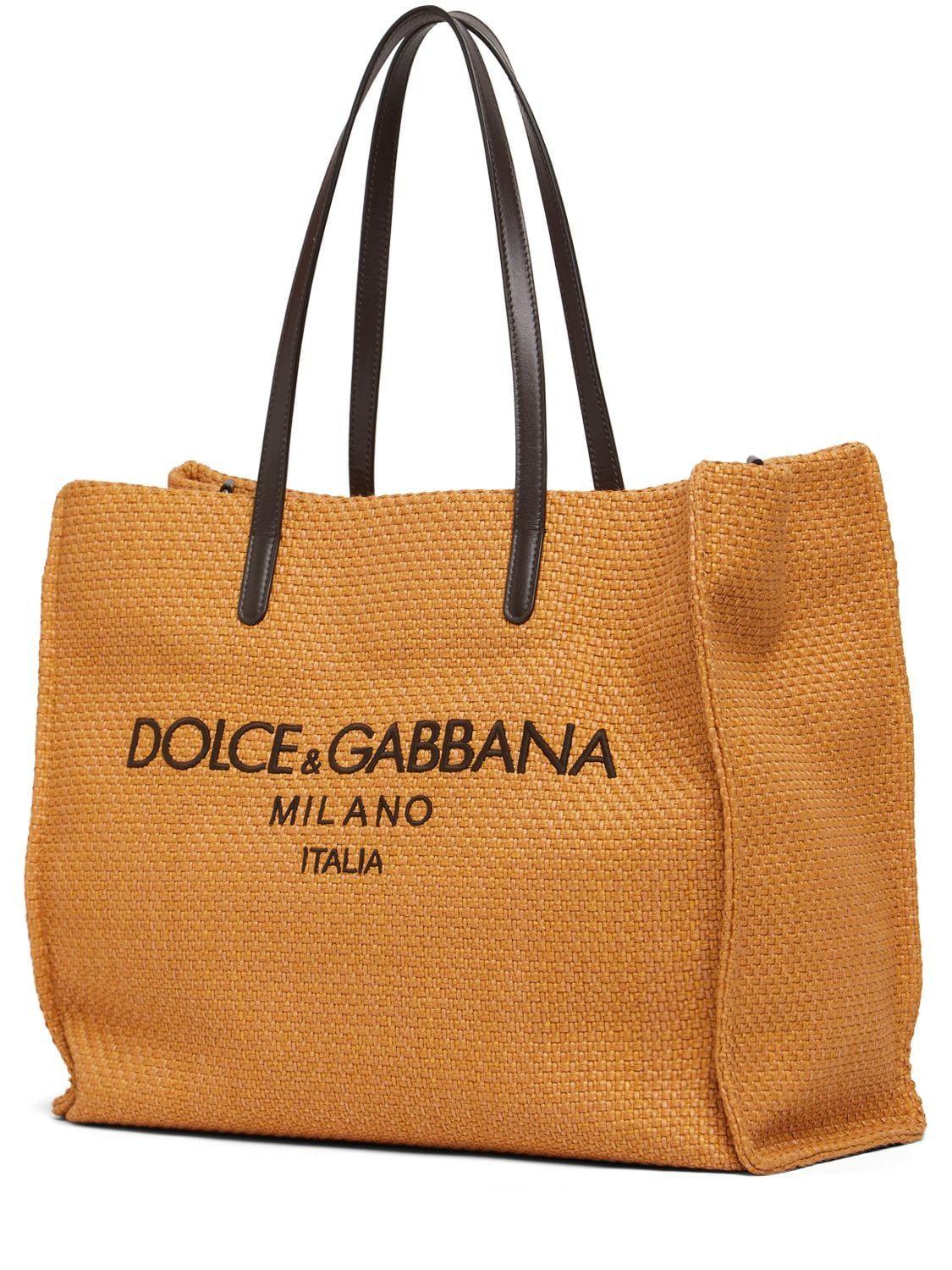 Dolce & Gabbana Logo Tote Bag in Brown for Men | Lyst