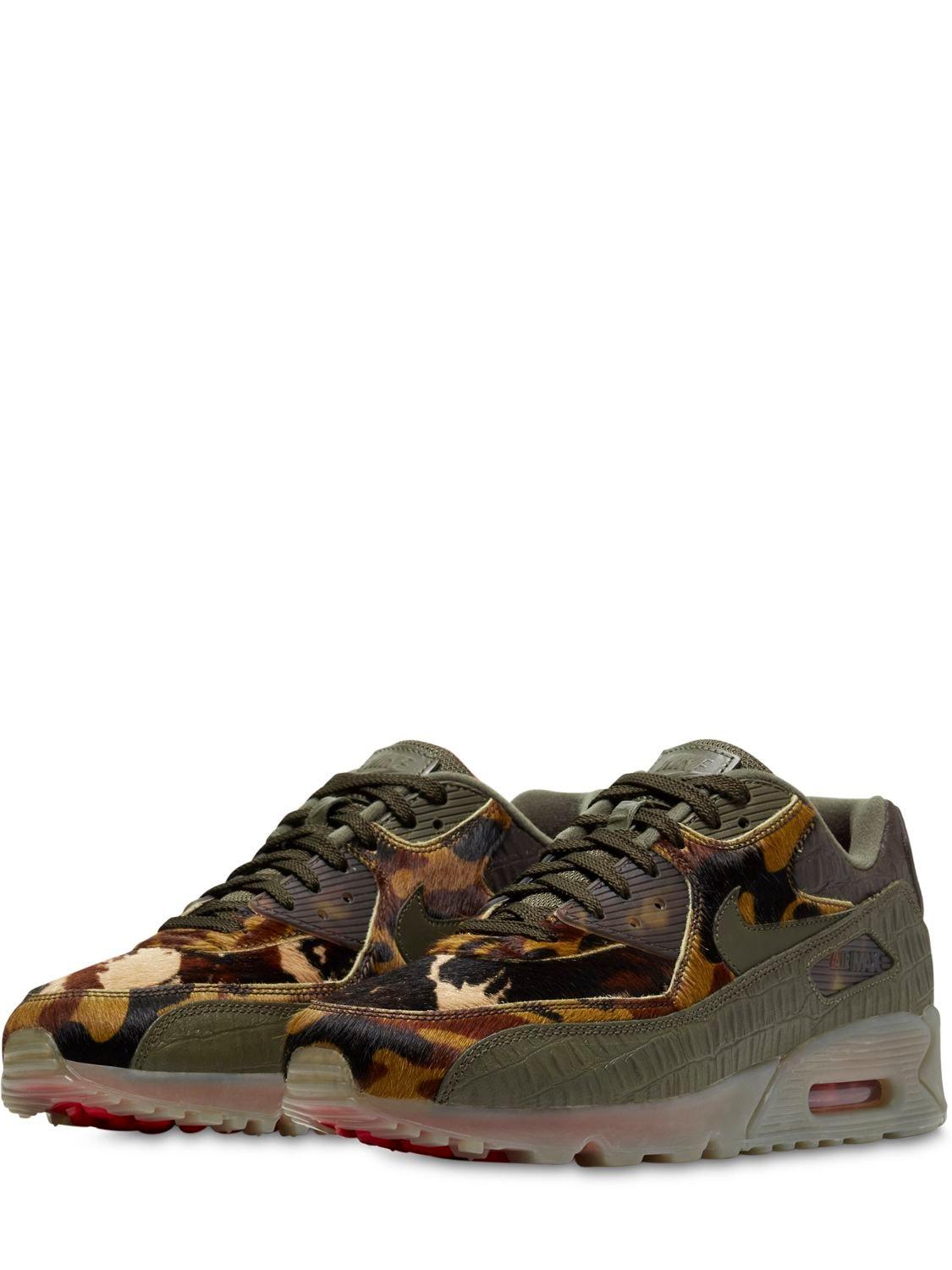 Nike Leather Air Max 90 Safari Sneakers for Men - Lyst