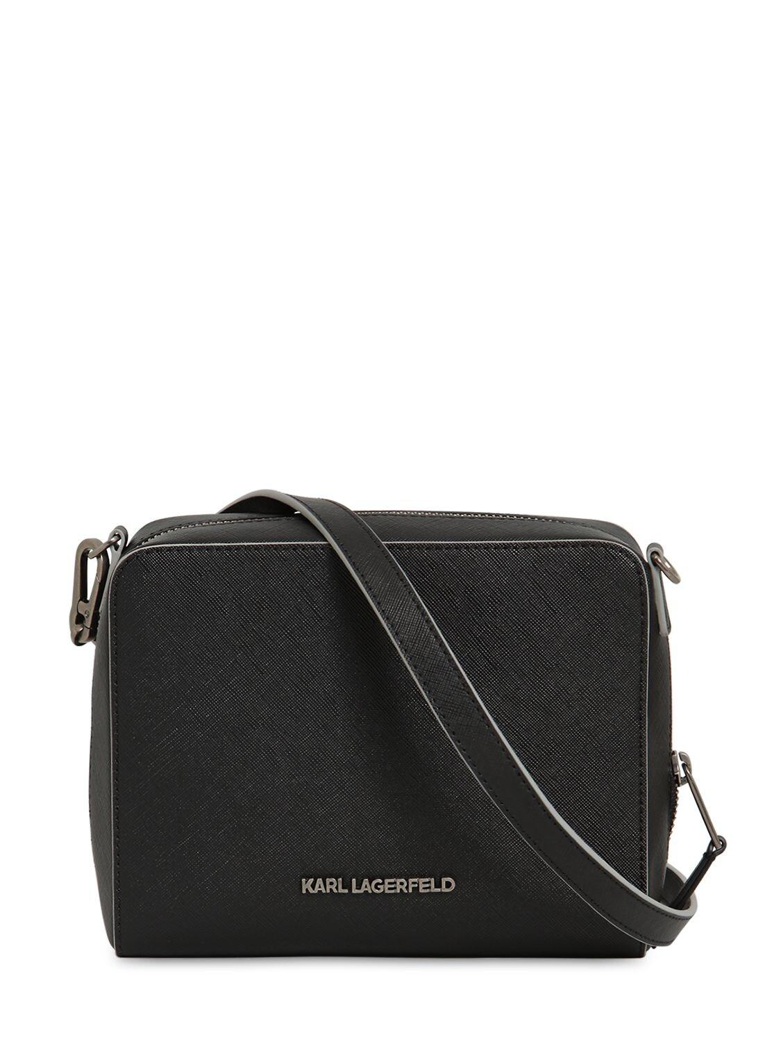 Karl Lagerfeld Karl Treasure Coated Canvas Camera Bag in Black Lyst