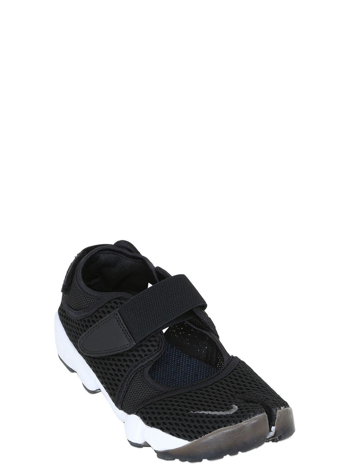Nike Air Rift Mesh Open Sneakers in Grey/Black (Gray) - Lyst