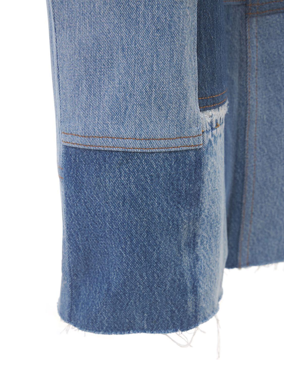 Amina Patchwork Cotton Denim Jeans 