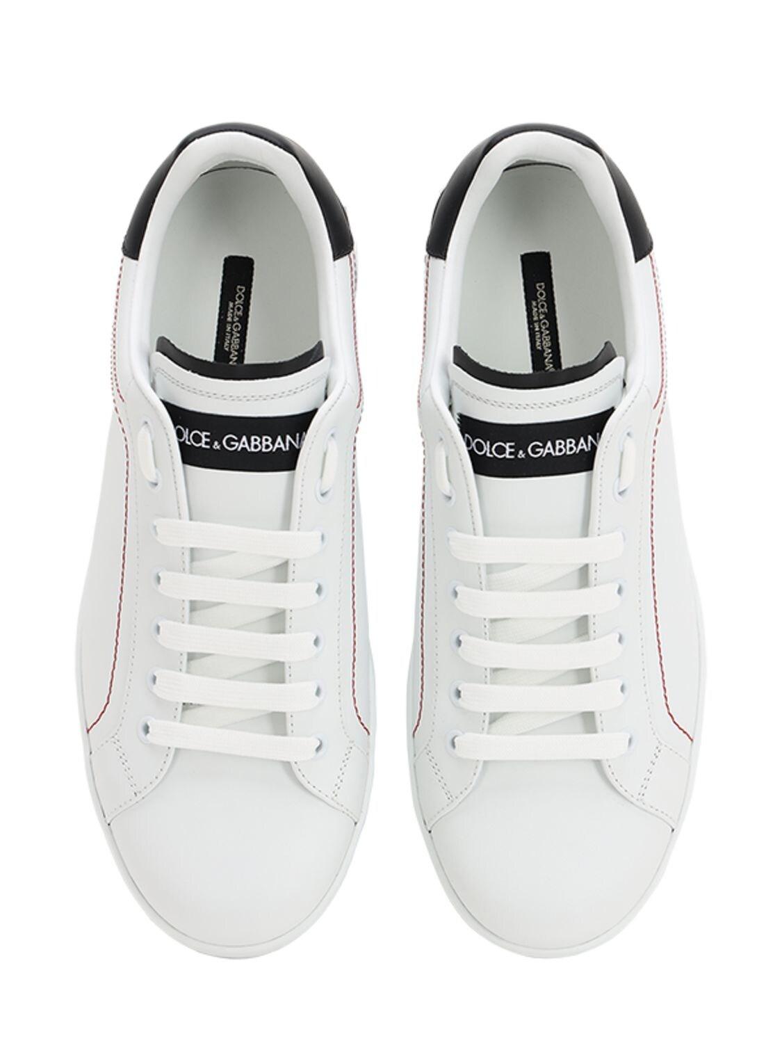 dolce & gabbana white portofino sneakers