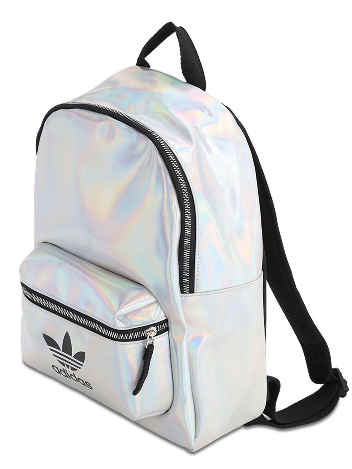 to donate Surname Hong Kong adidas Originals Mini Holographic Backpack in Silver (Metallic) | Lyst