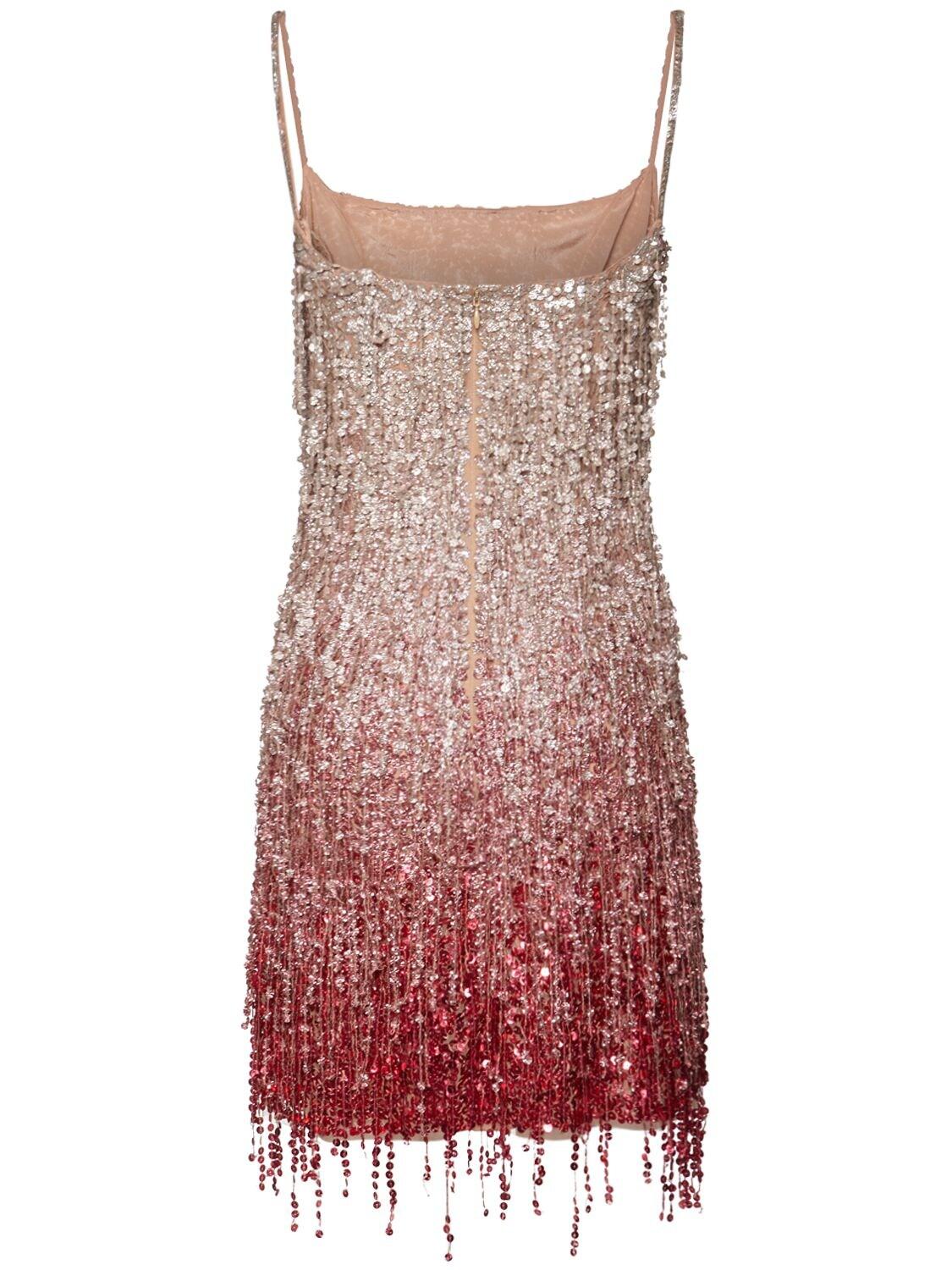 Blumarine Fringed Sequined Flapper Dress | Lyst