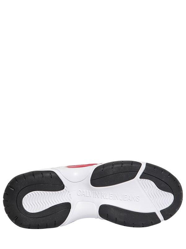calvin klein maya chunky leather trainers