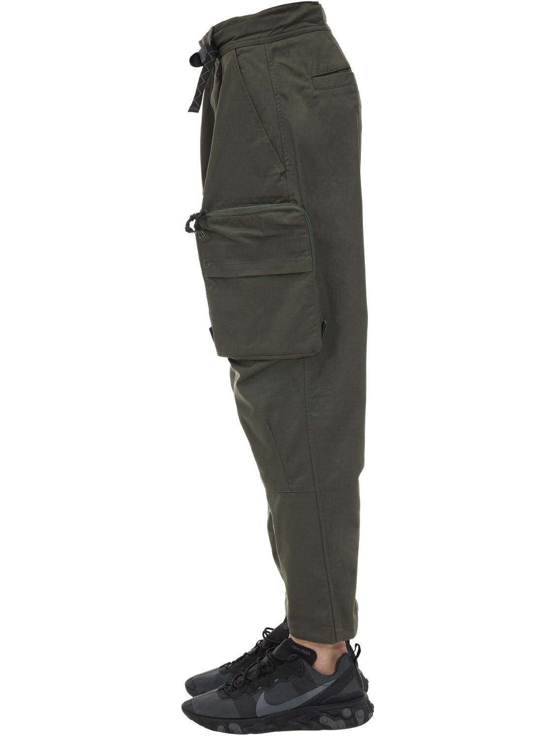 Nike Acg Cotton Blend Cargo Pants in Cargo Khaki (Green) for Men - Lyst