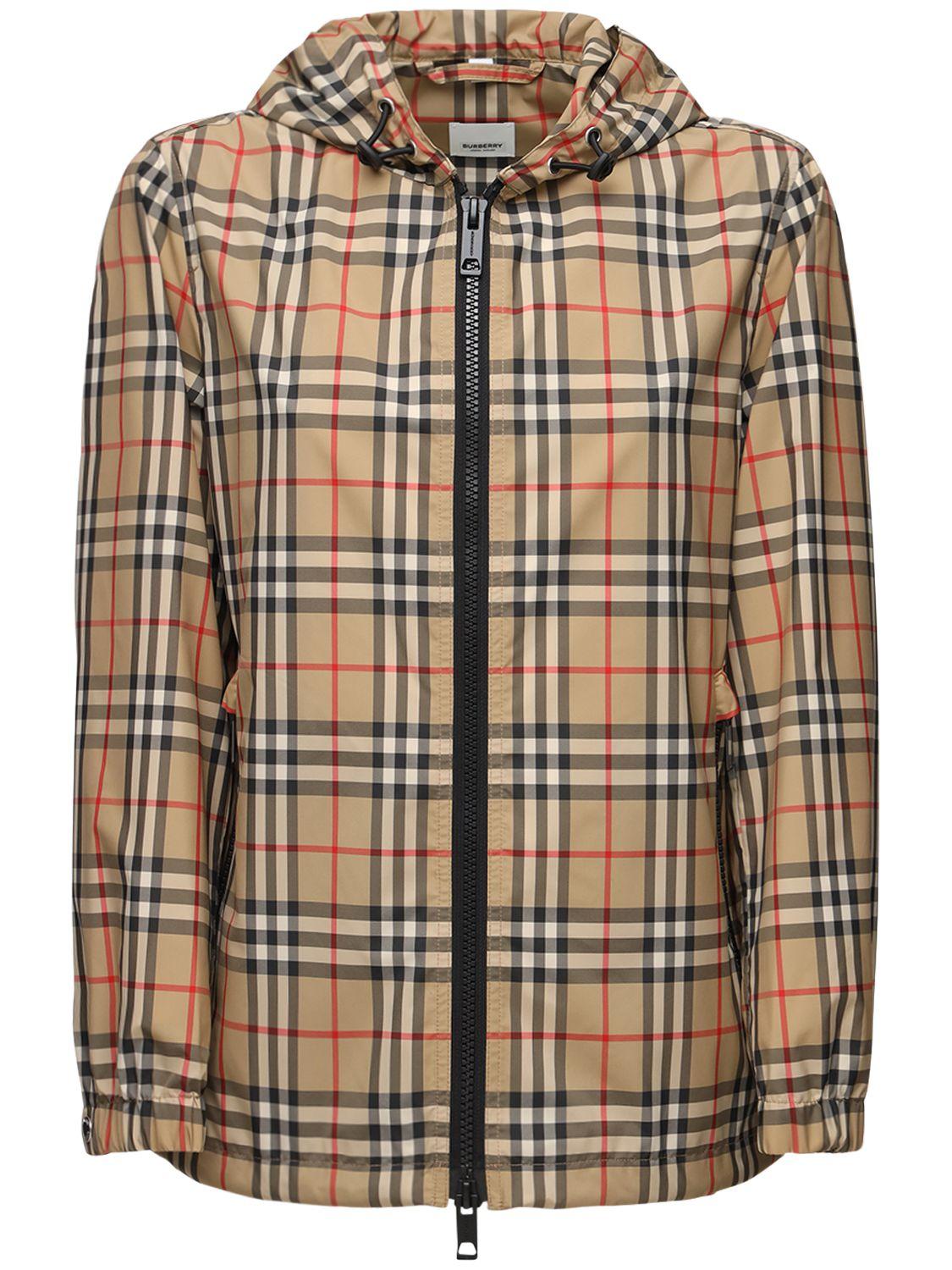 Coupe vent En Nylon A Carreaux Everton Burberry Lyst
