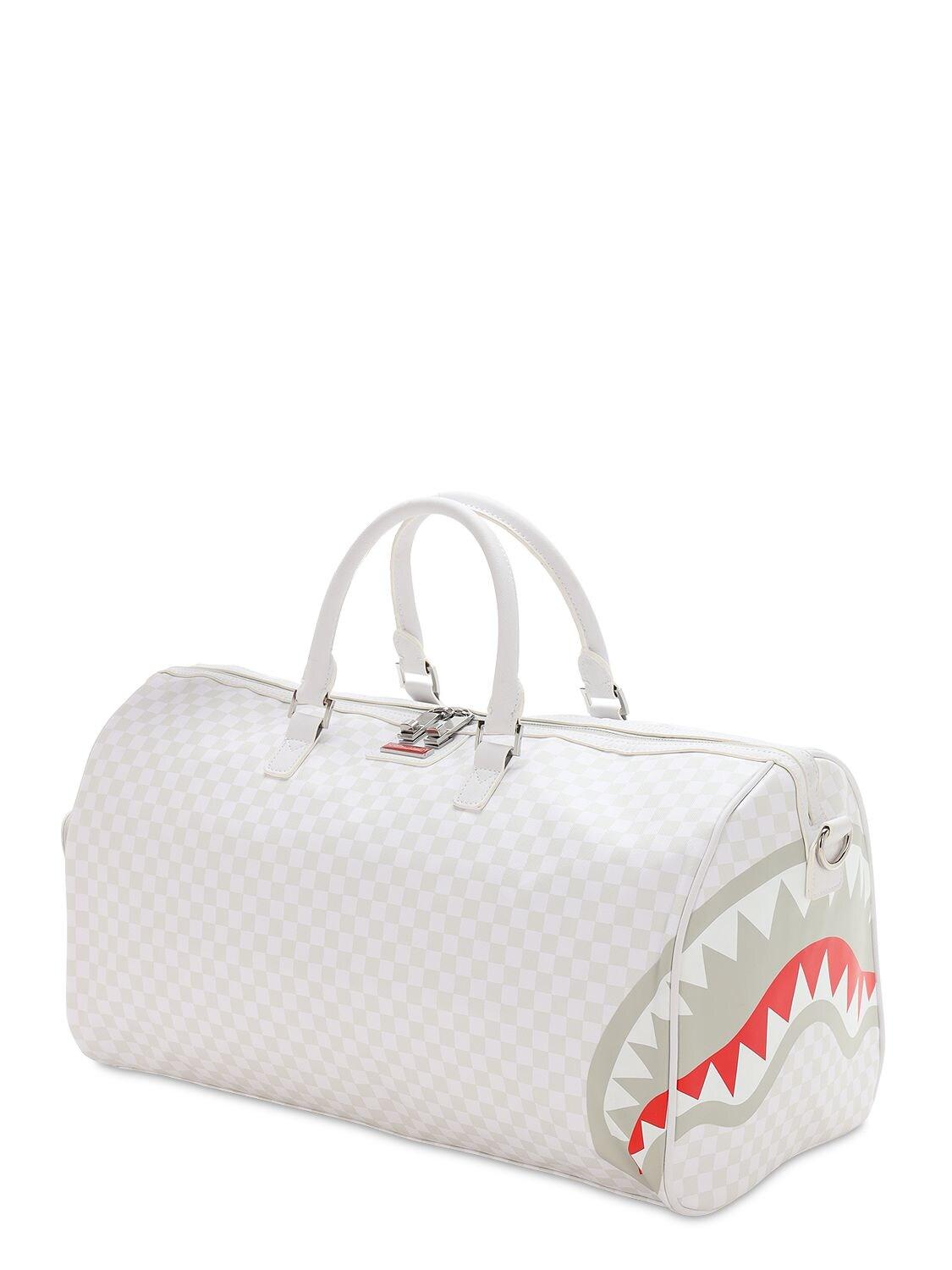 sprayground shark duffle bag