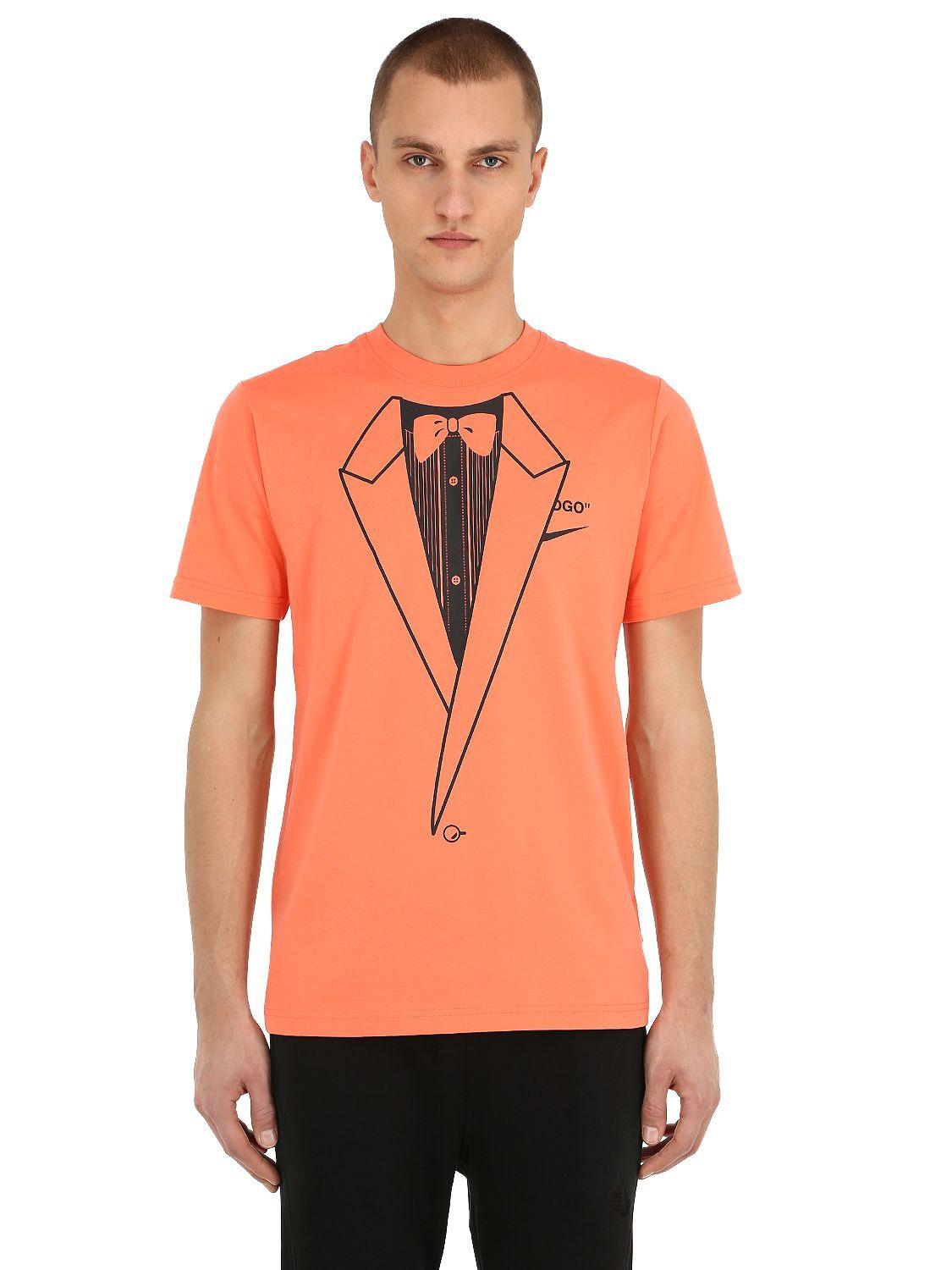 Nike Nrg Off-white A6 Cotton Jersey T-shirt in Orange for Men - Lyst