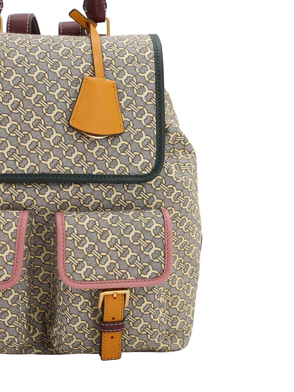 tory burch canvas backpack