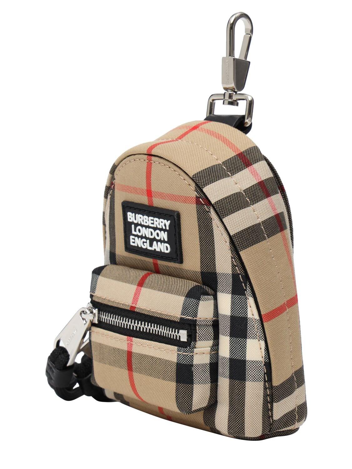 Burberry Mini Jett Check Canvas Key Holder for Men Lyst