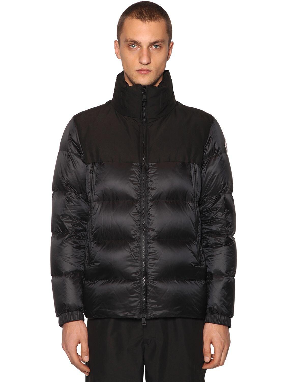 Moncler Synthetic Faiveley Nylon Down Jacket in Black for Men - Lyst