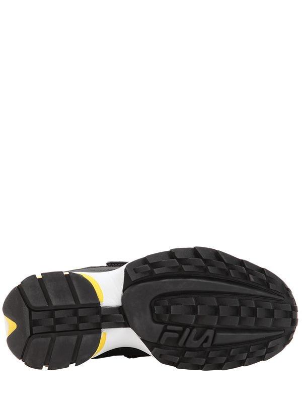 Fila Disruptor Half Sandal Flats in Black | Lyst
