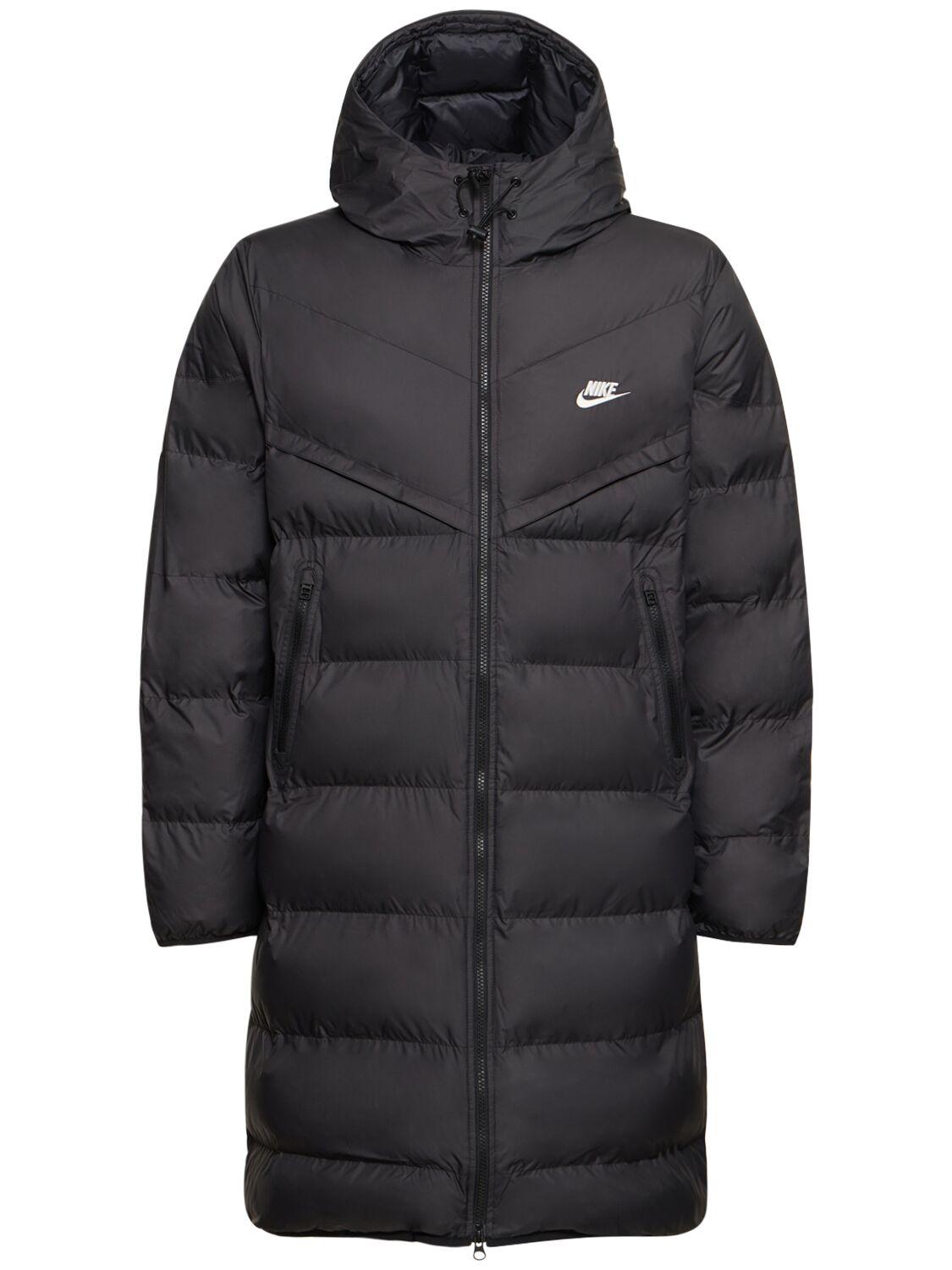 Nike Storm fit Windrunner Long Parka Jacket in Black for Men Lyst UK