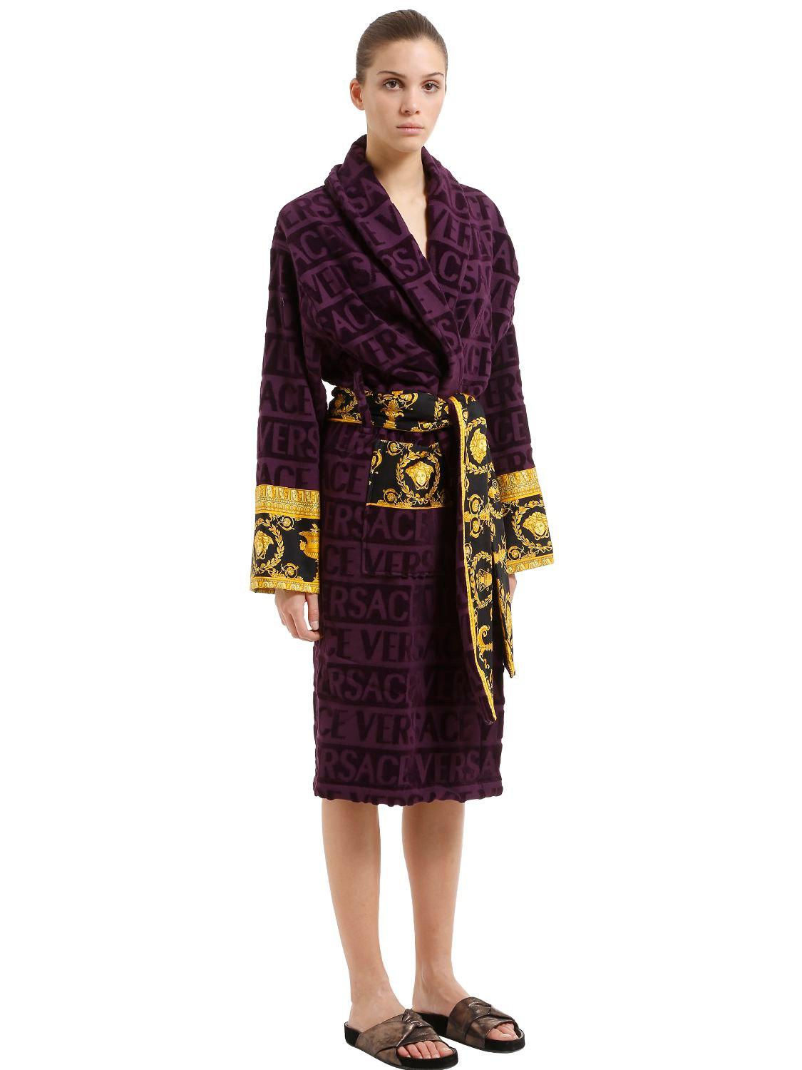Versace Barocco & Robe Bathrobe in Purple/Gold (Purple) for Men | Lyst