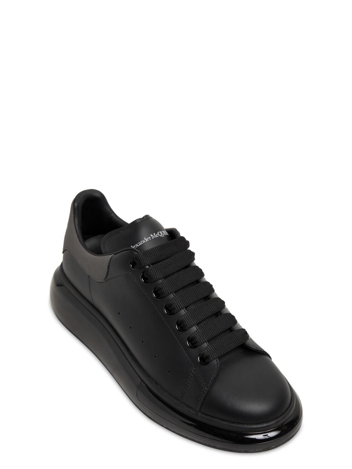 Alexander McQueen 45mm Air Reflect Leather Sneakers in Black for Men - Lyst