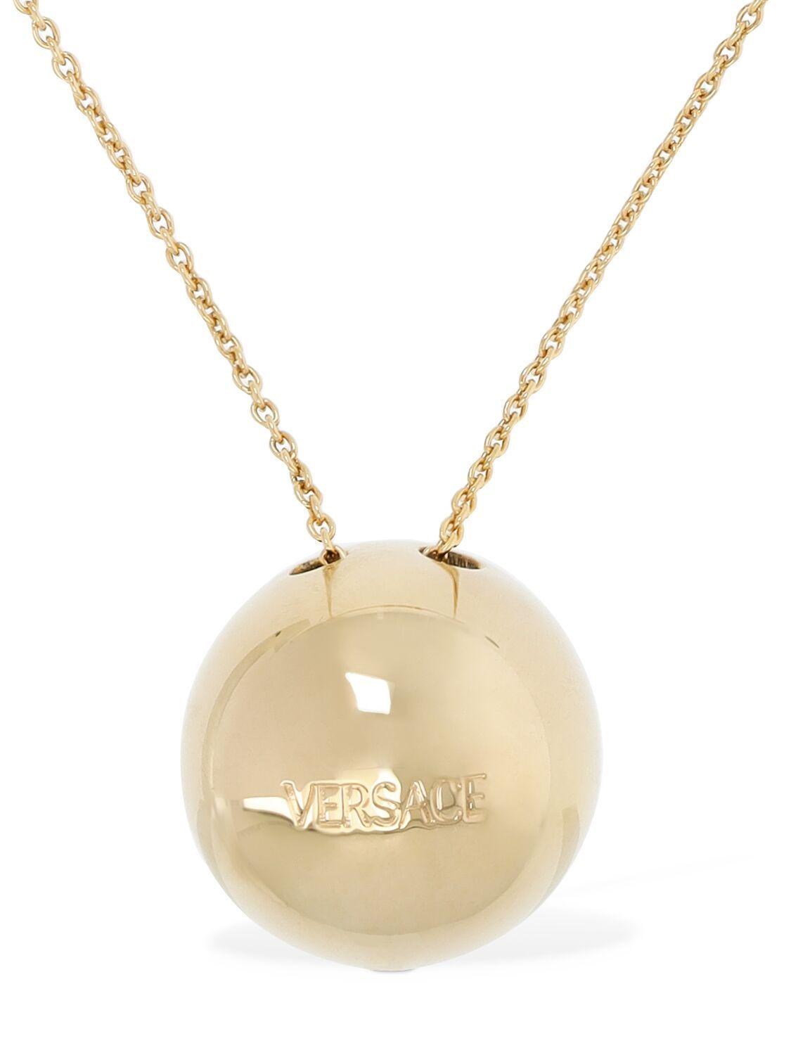 Versace Medusa Tribute Charm Necklace in Metallic Lyst