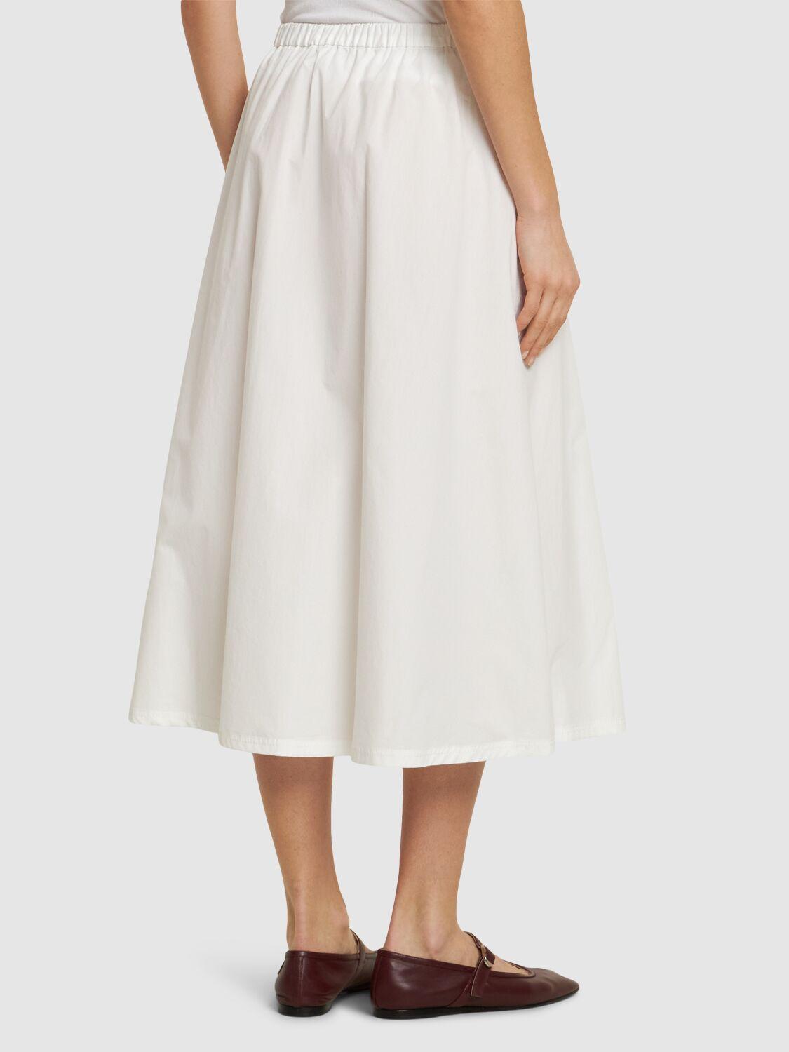 ★Weekend Max Mara★Folk コットンポプリンミディスカート WEEKEND-MAX-MARA フォークコットンポプリンミディスカート