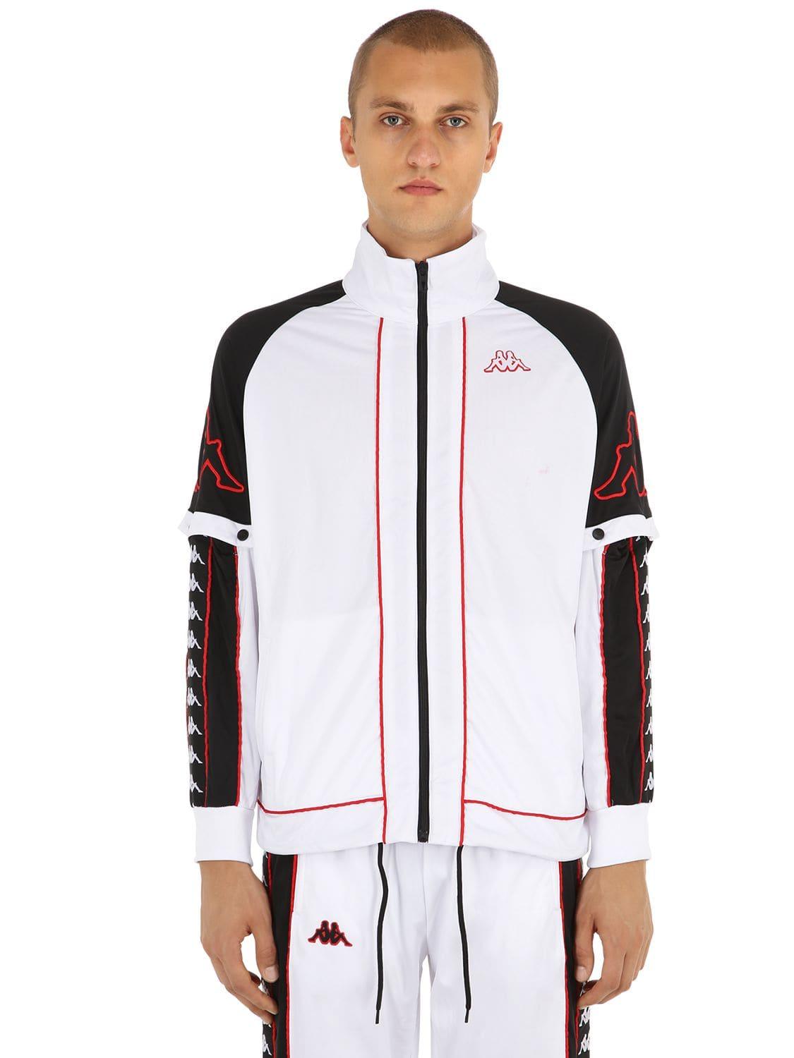 Kappa Track Jacket W/ Detachable Sleeves in White for Men - Lyst