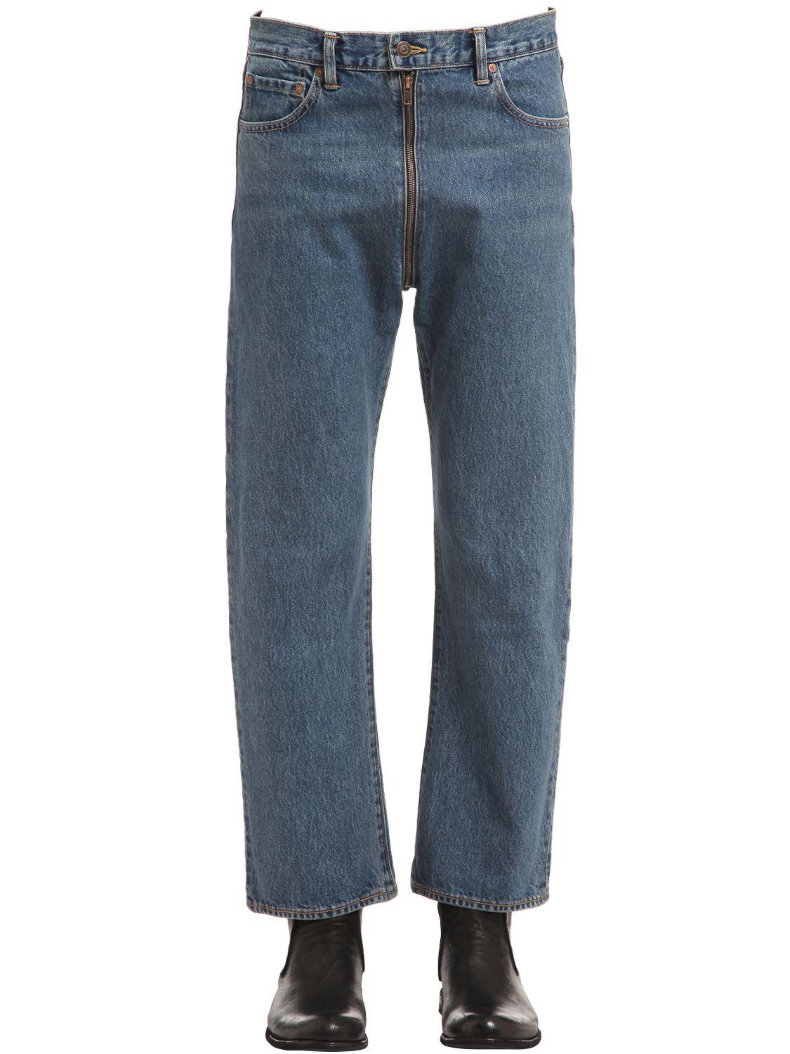 Vetements Levi's Zipped Crotch Denim Jeans in Blue for Men | Lyst