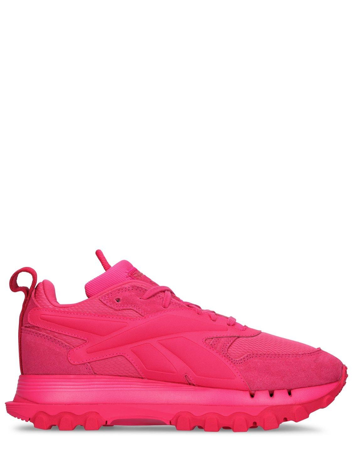 Reebok Cardi B V2 Classic Leather Sneakers in Pink | Lyst