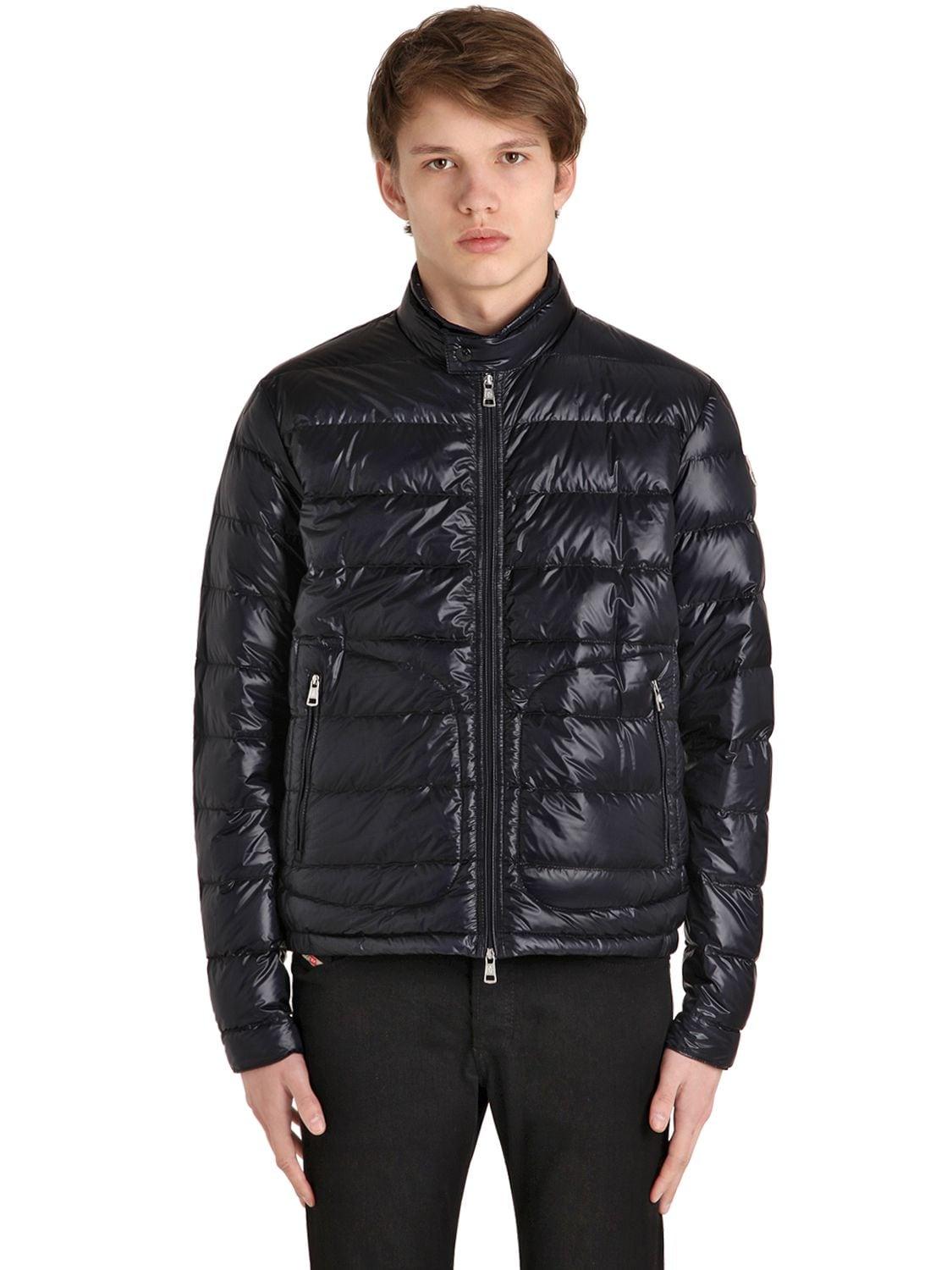 Moncler Goose Acorus Down Jacket in Navy (Blue) for Men | Lyst