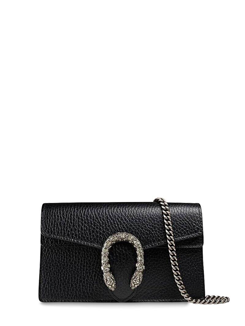 Gucci Leather Shoulder Bag in Black - Save 65% - Lyst