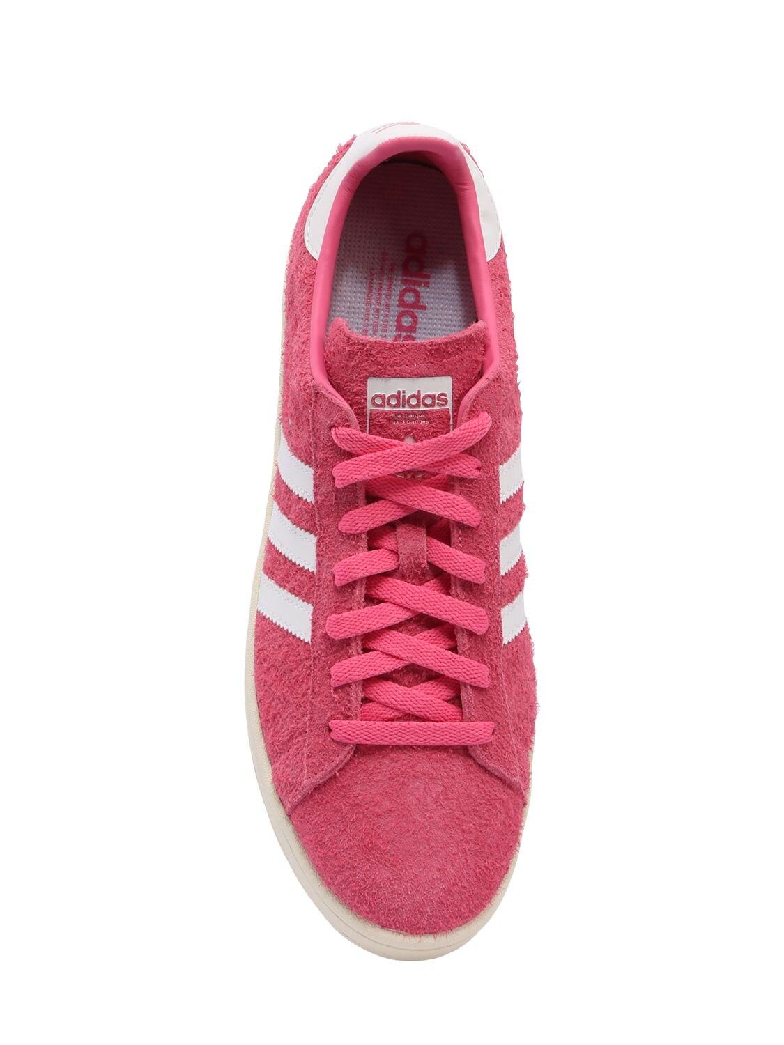 adidas Originals Campus Hairy Suede Sneakers in Red for Men - Lyst