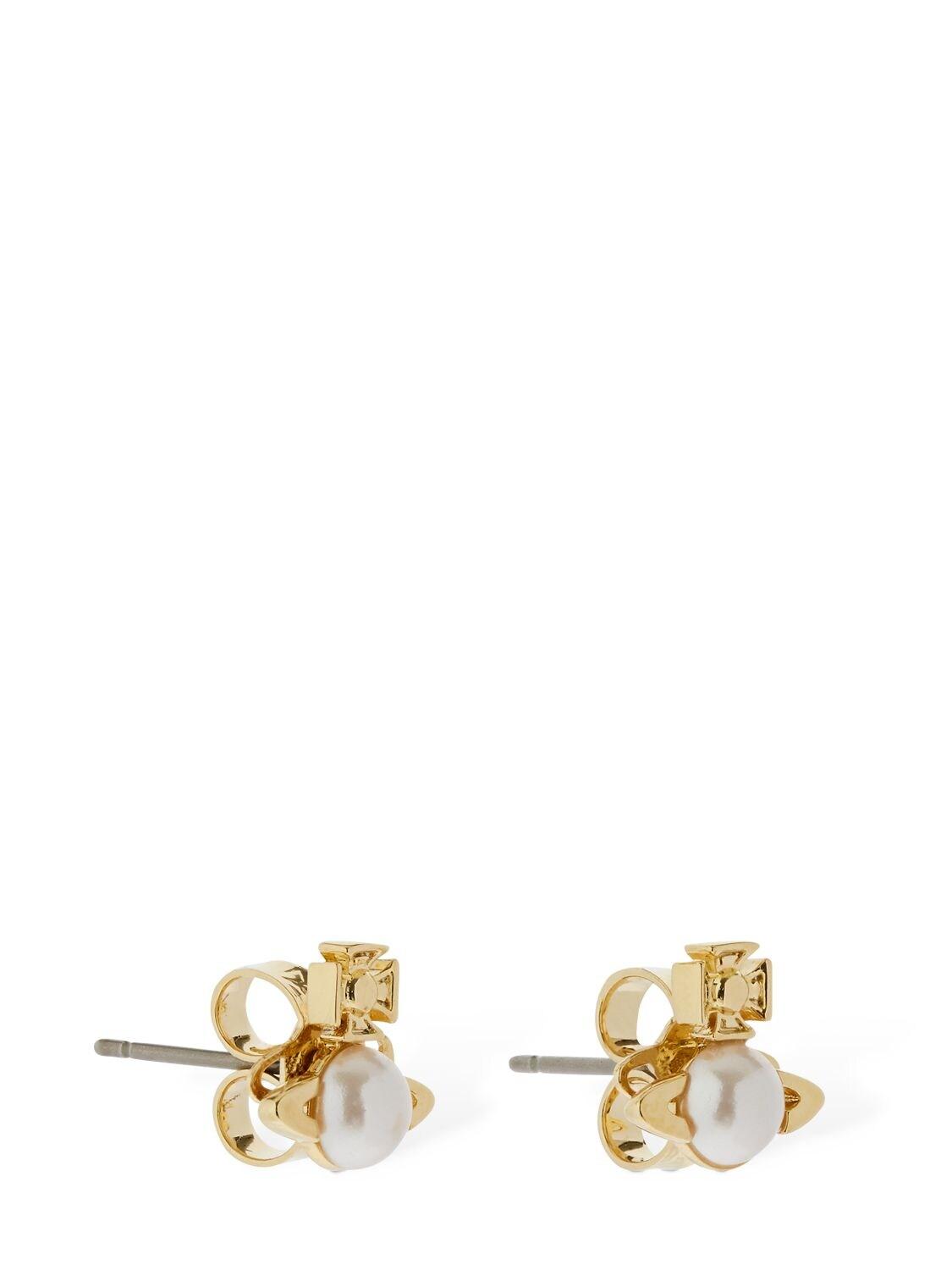Vivienne Westwood Balbina Faux Pearl Stud Earrings in