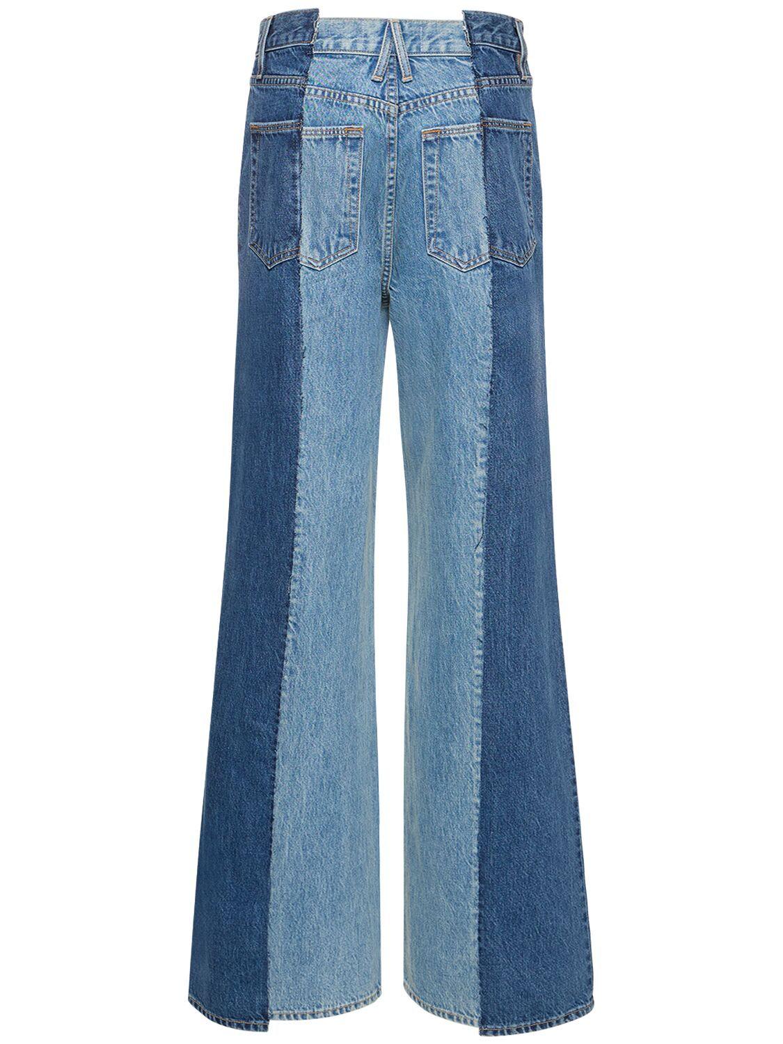 SLVRLAKE Denim Re-worked Eva Paneled Denim Jeans in Blue | Lyst