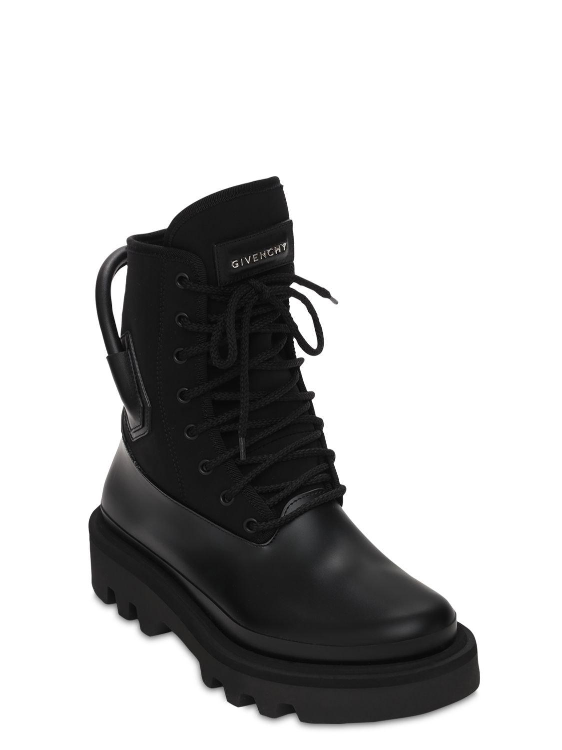 Givenchy Tech Combat Boots in Black for Men | Lyst