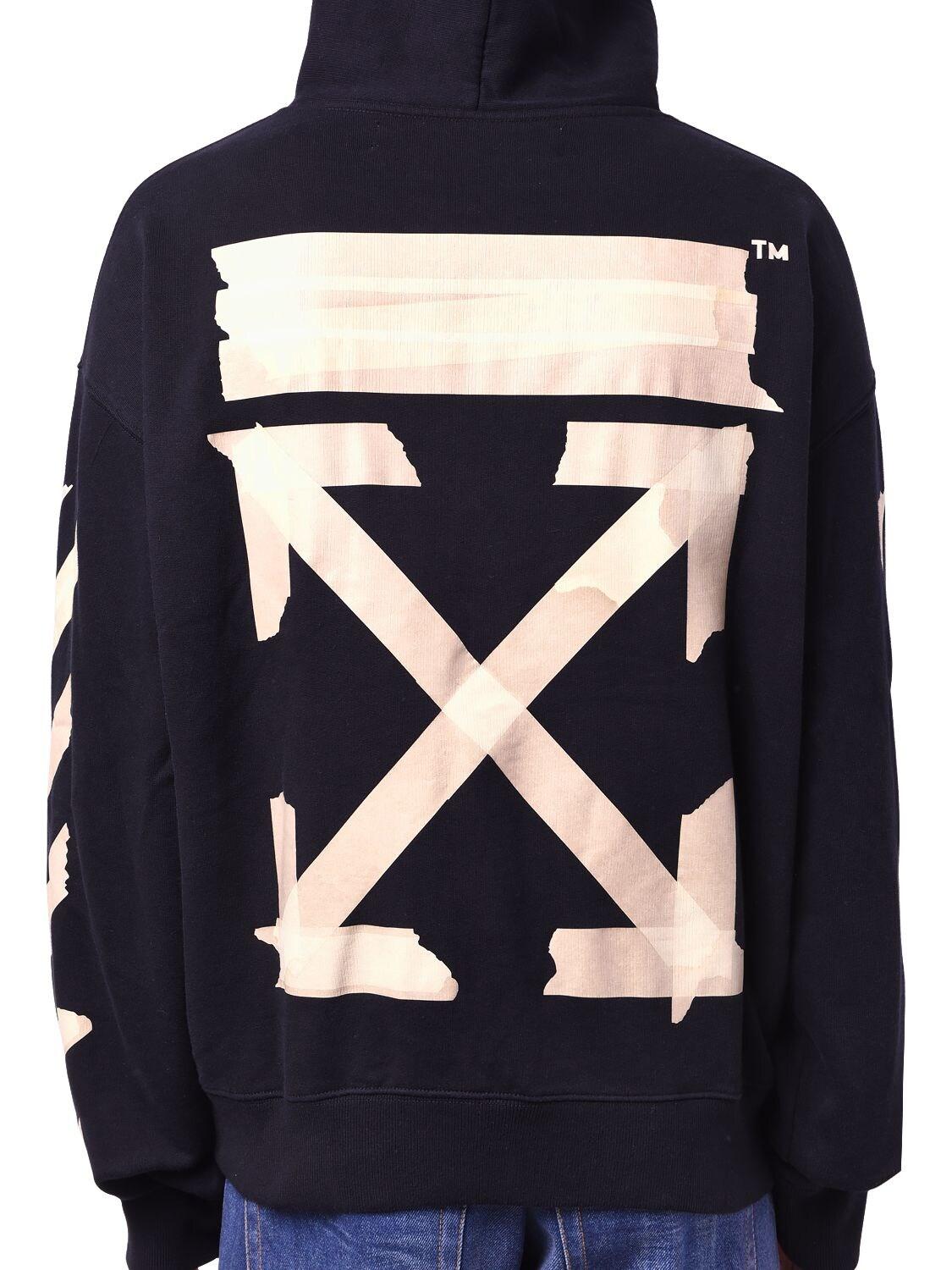 Off-White c/o Virgil Abloh Print Tape Arrows Over Jersey Hoodie in 