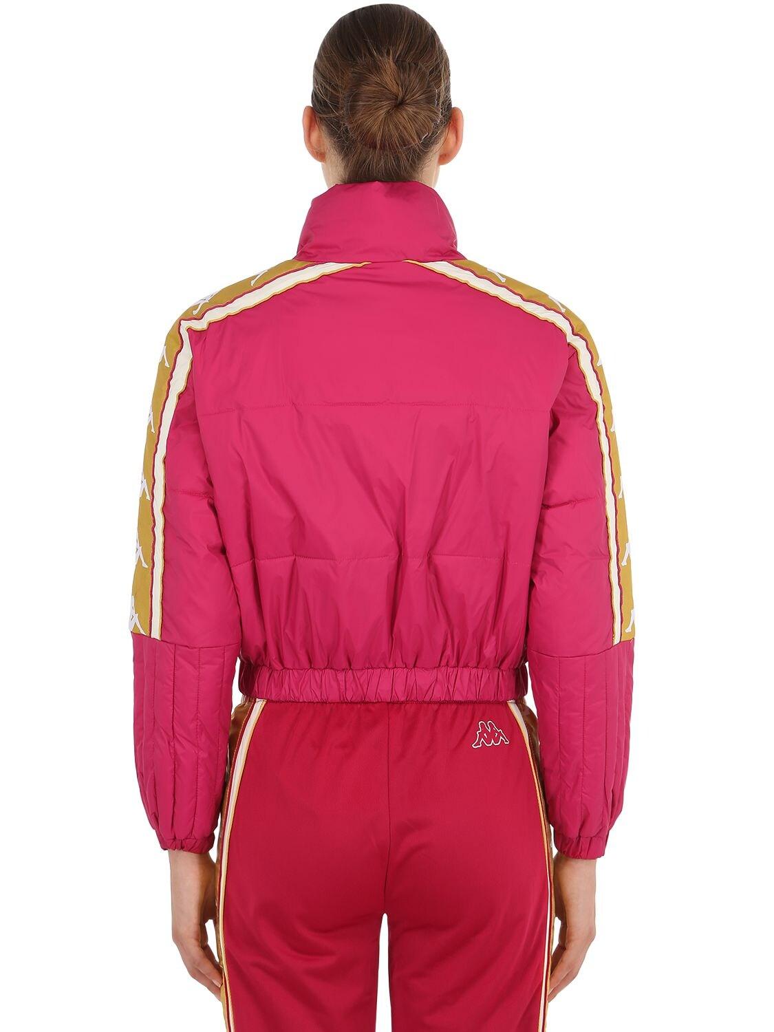 cerise pink cropped jacket