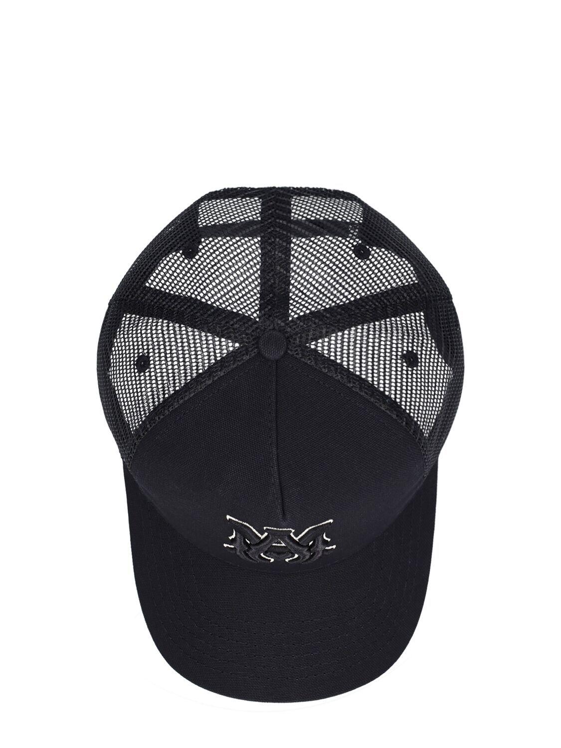 Amiri Ma Logo Cotton Baseball Cap in Black for Men | Lyst