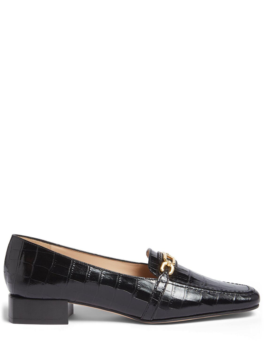 Tom Ford レディース グレー Whitney クロコエンボスローファー 25mm 