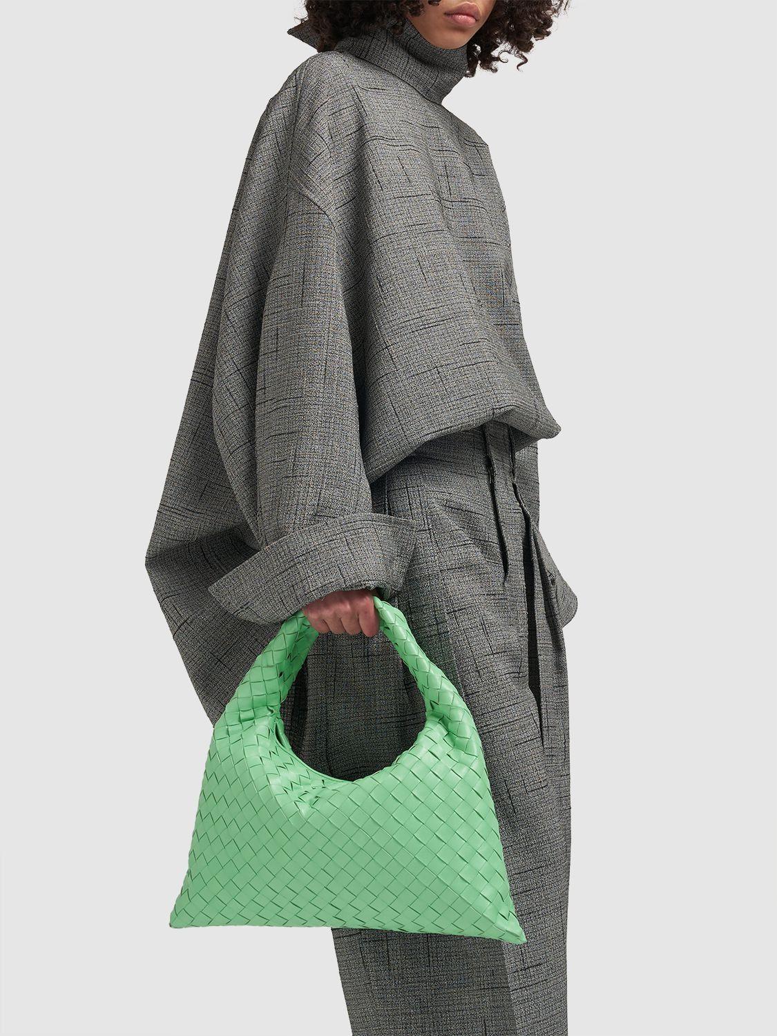 Bottega Veneta Small Hop Hobo Bag in Green