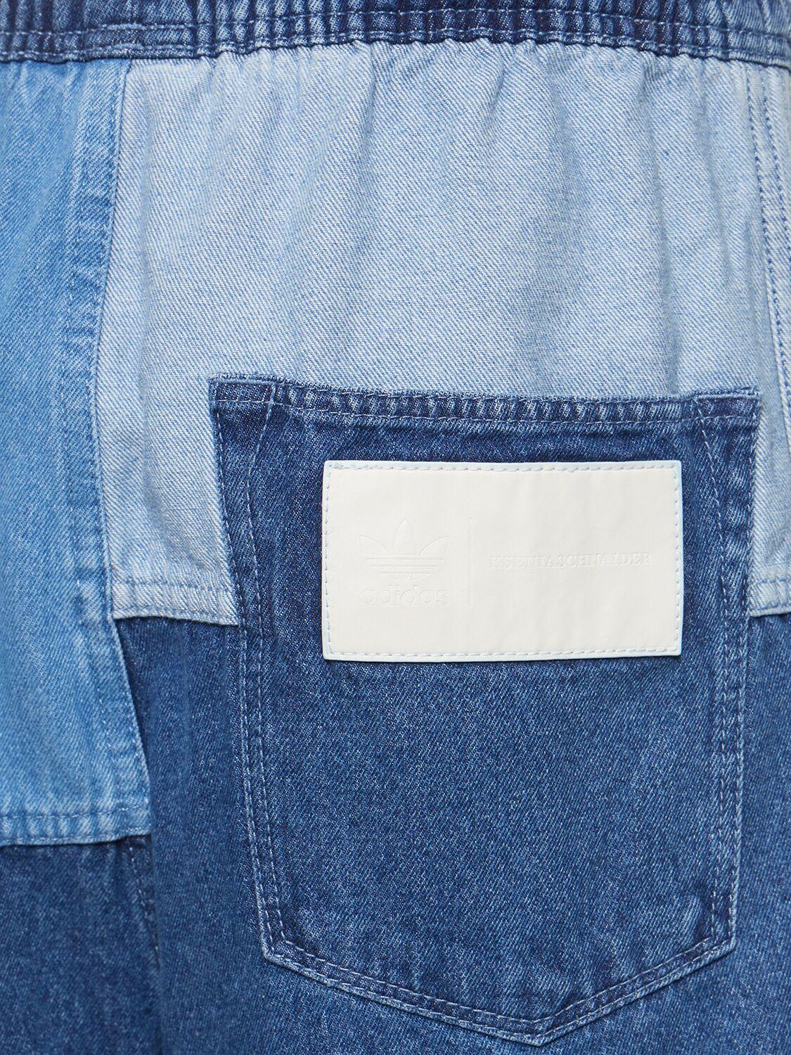 adidas Originals Ksenia Patchwork Jeans in Blue | Lyst UK