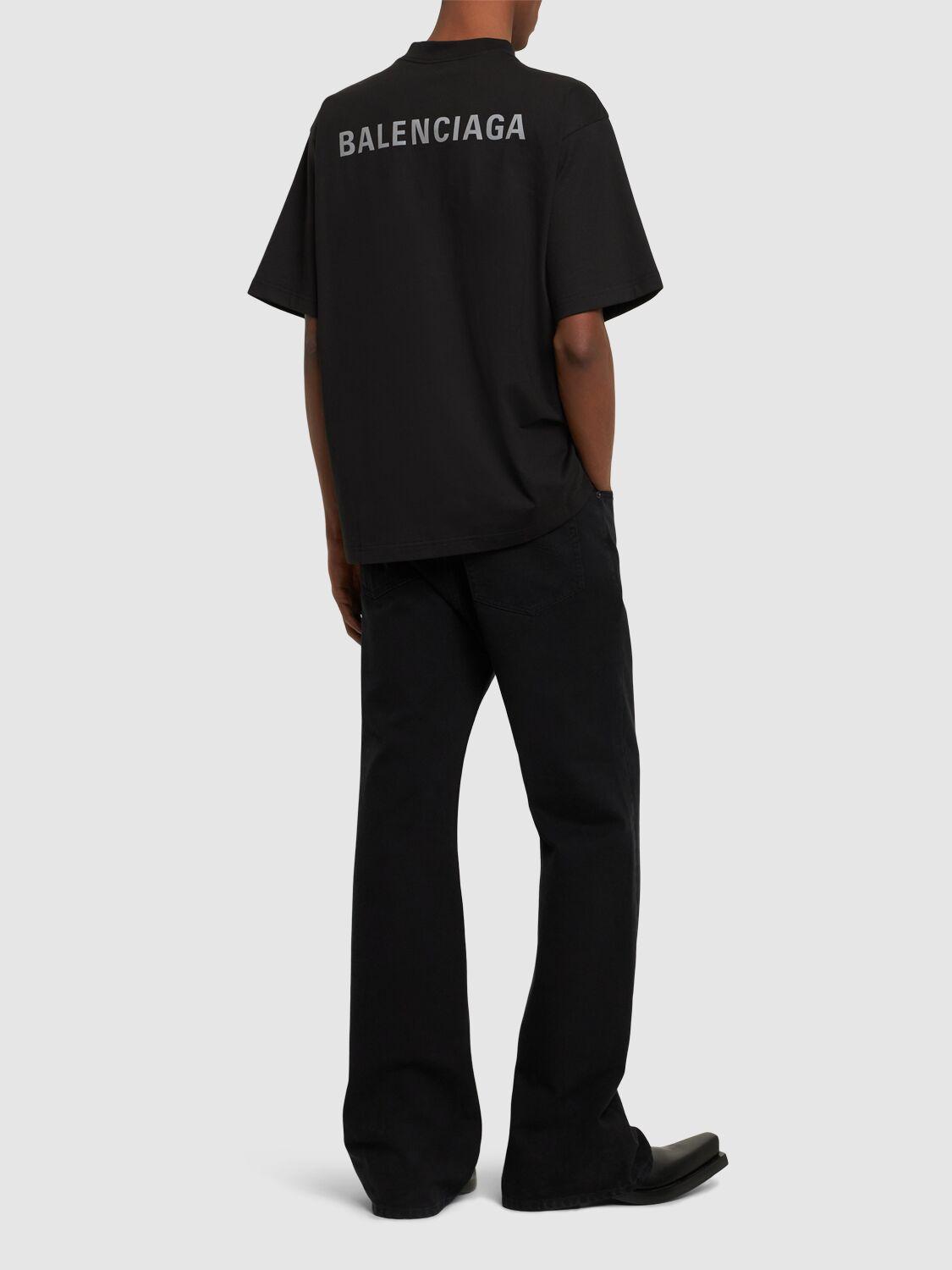 balenciaga back logo tee