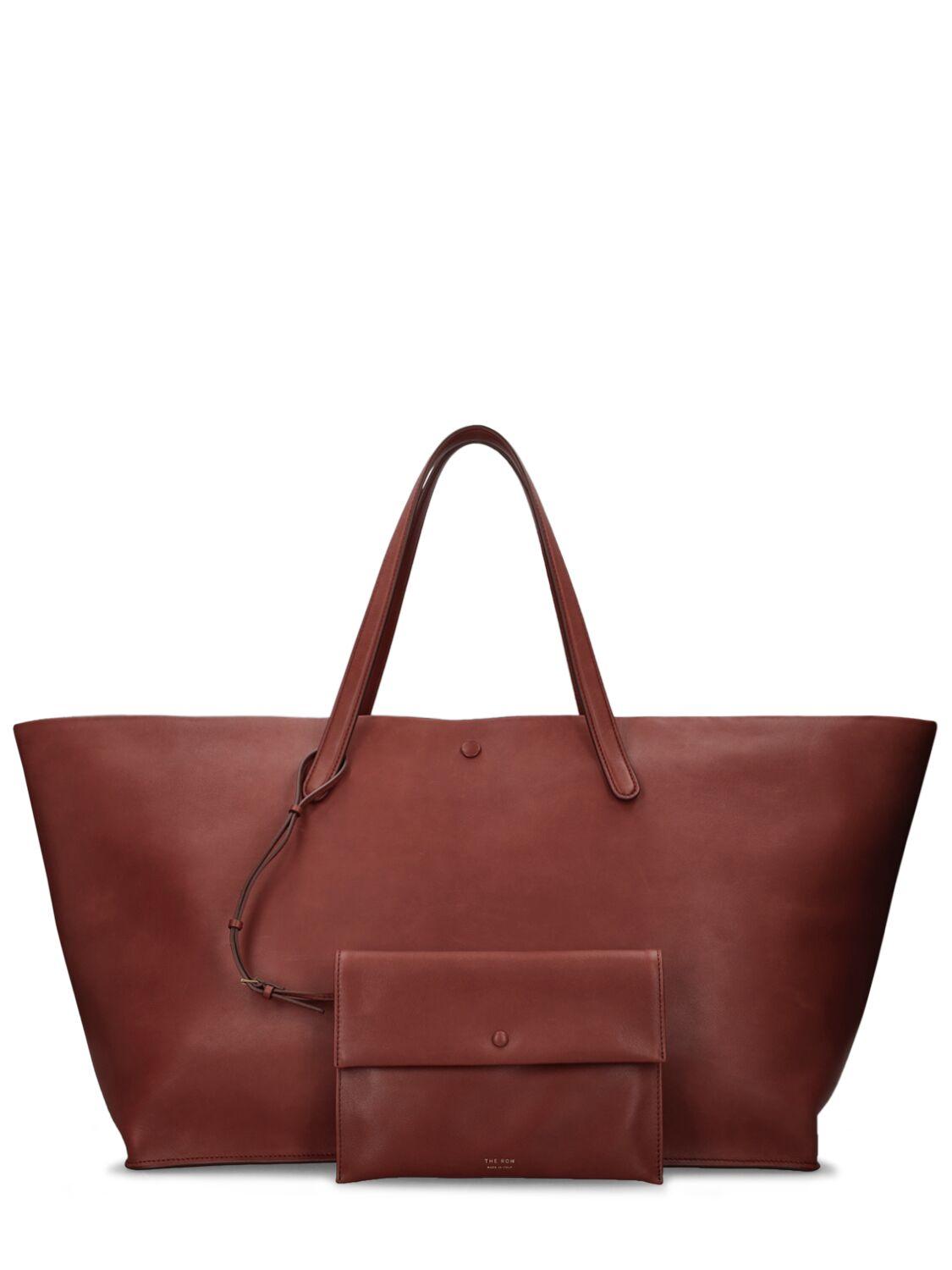 The Row Xl Idaho Saddle レザートートバッグ ブラウン | Lyst
