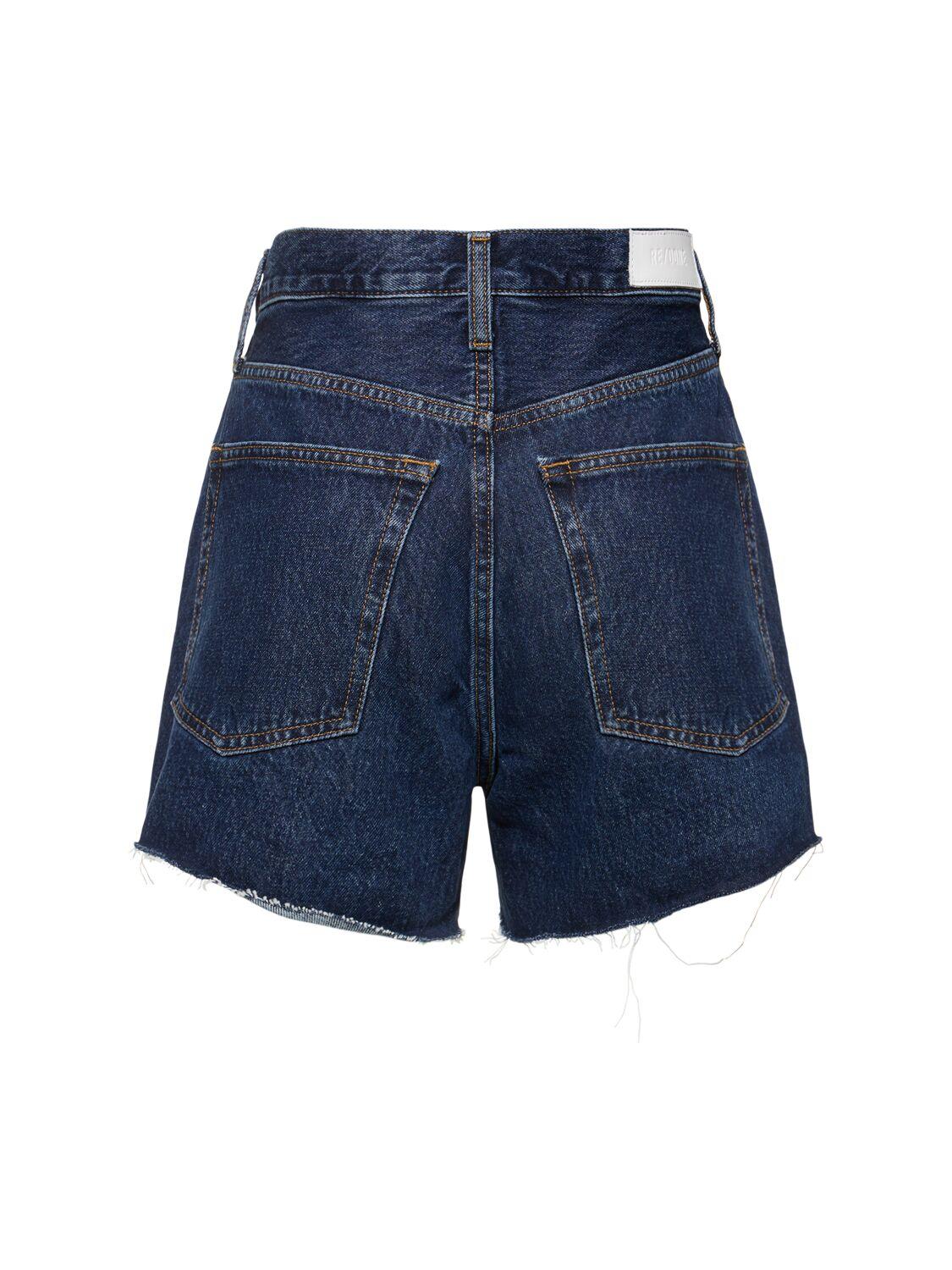 【関税込み】Re/Done ブルー 70s デニムショートパンツ レディース RE/DONE ジーン布 & デニムショートパンツ