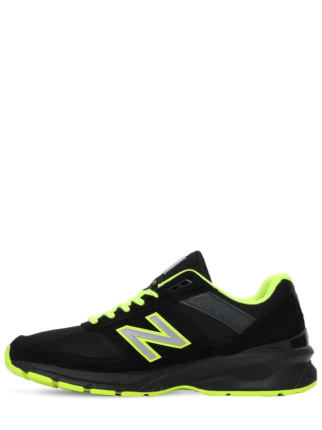 New Balance Leather 990 V5 Sneakers in 