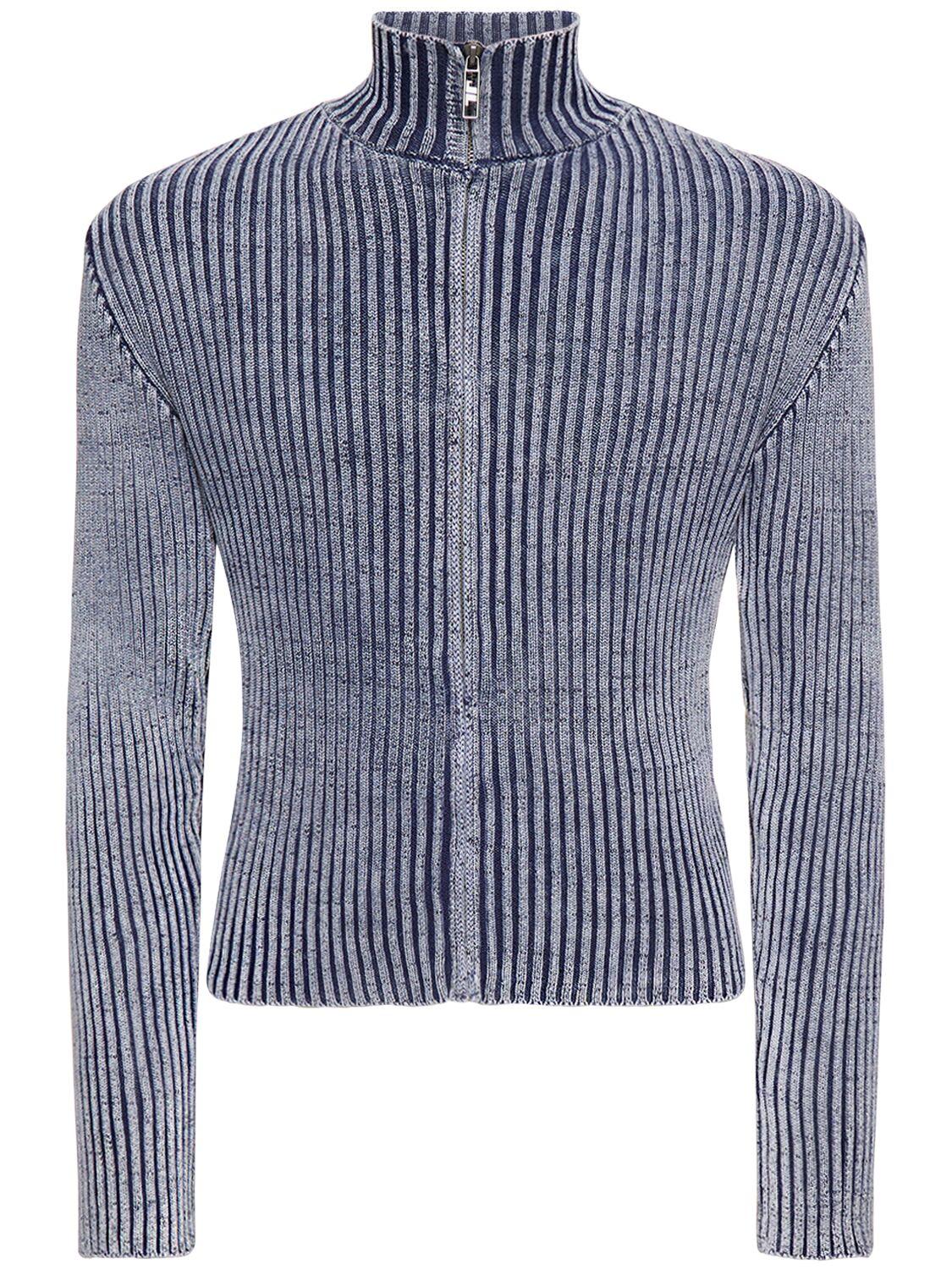 Jaded London Ribcage Knit Jumper ニット　ロンT Black Ribcage Knit Jumper | Jaded Man – Jaded London
