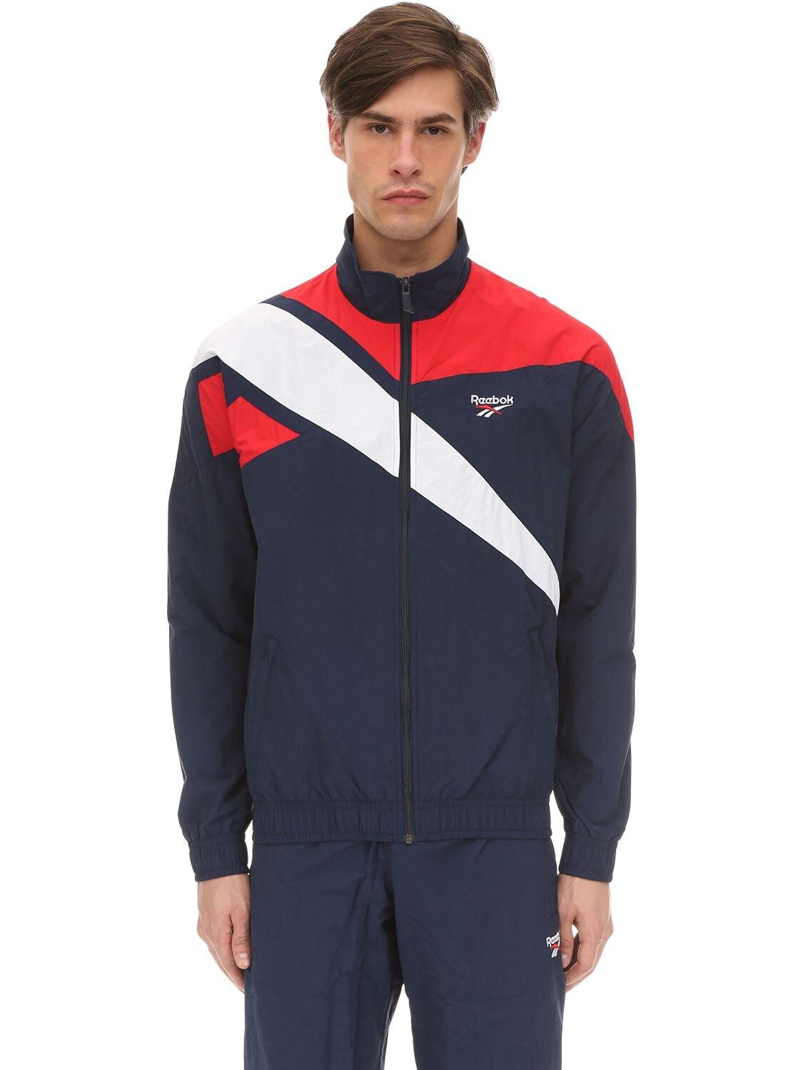 Reebok Synthetic Lf Vector Track Jacket in Navy (Blue) for Men - Save 22% |  Lyst