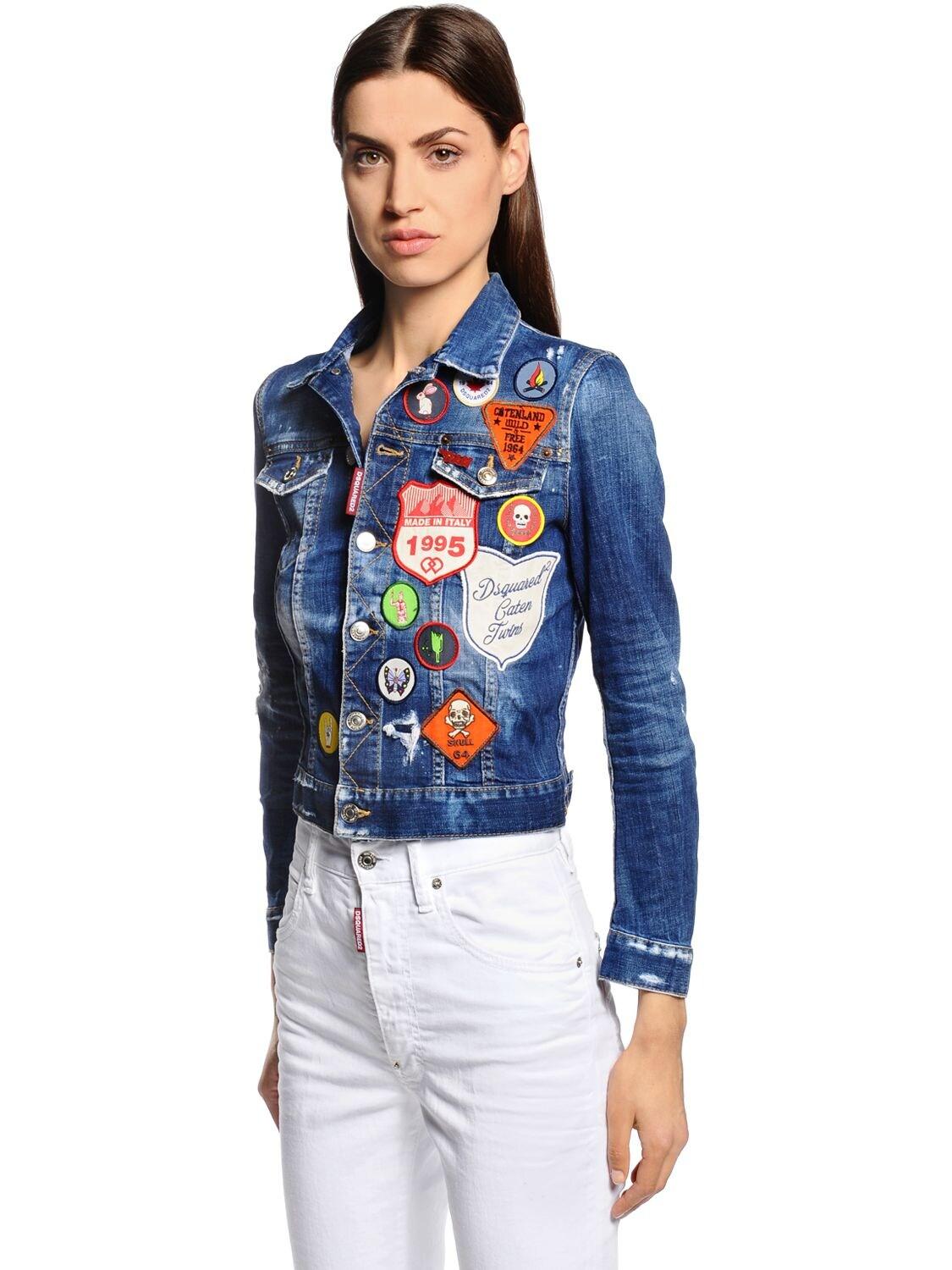 dsquared denim jacket patches