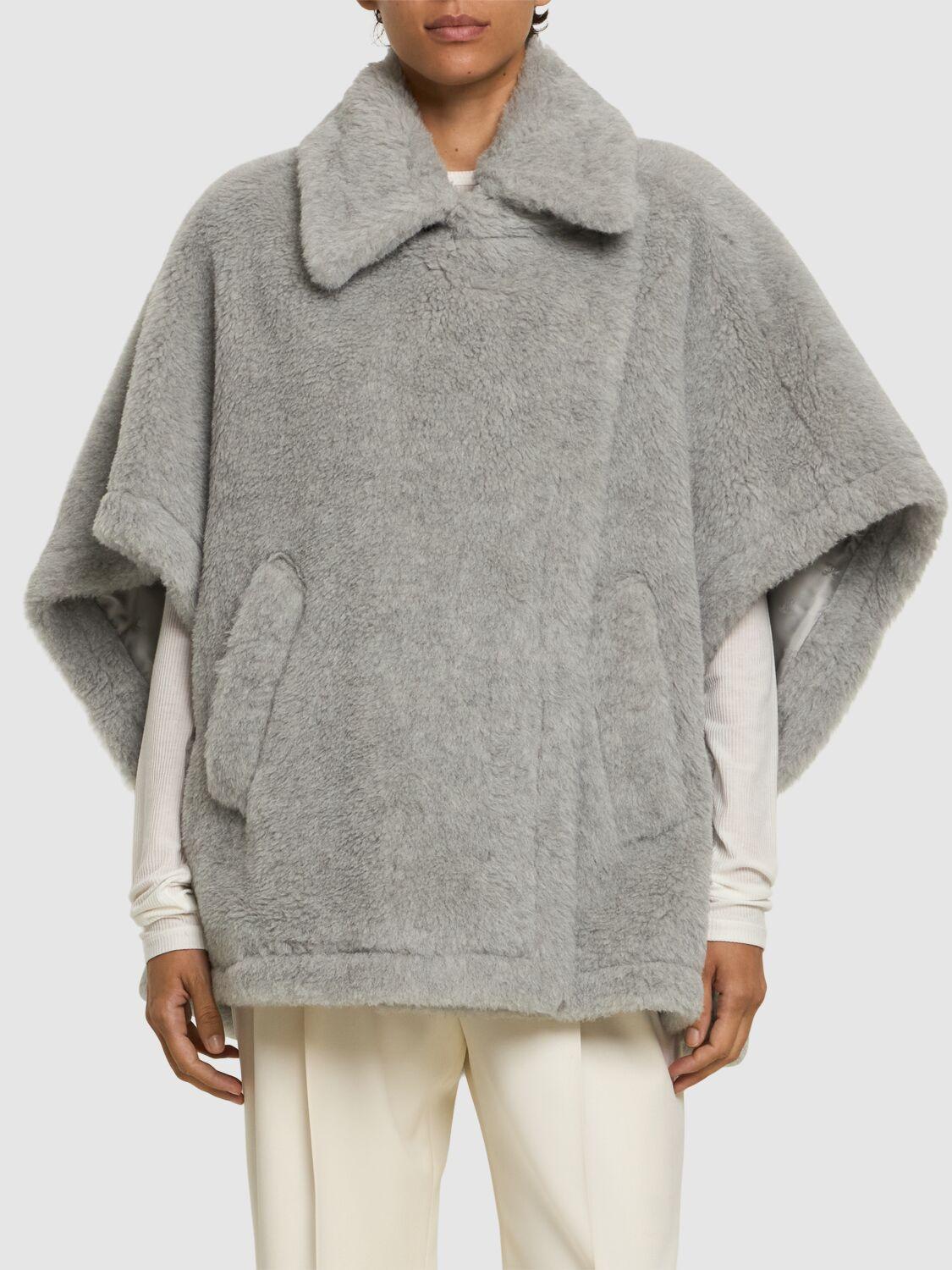 Max Mara Tebe2 テディケープ グレー | Lyst