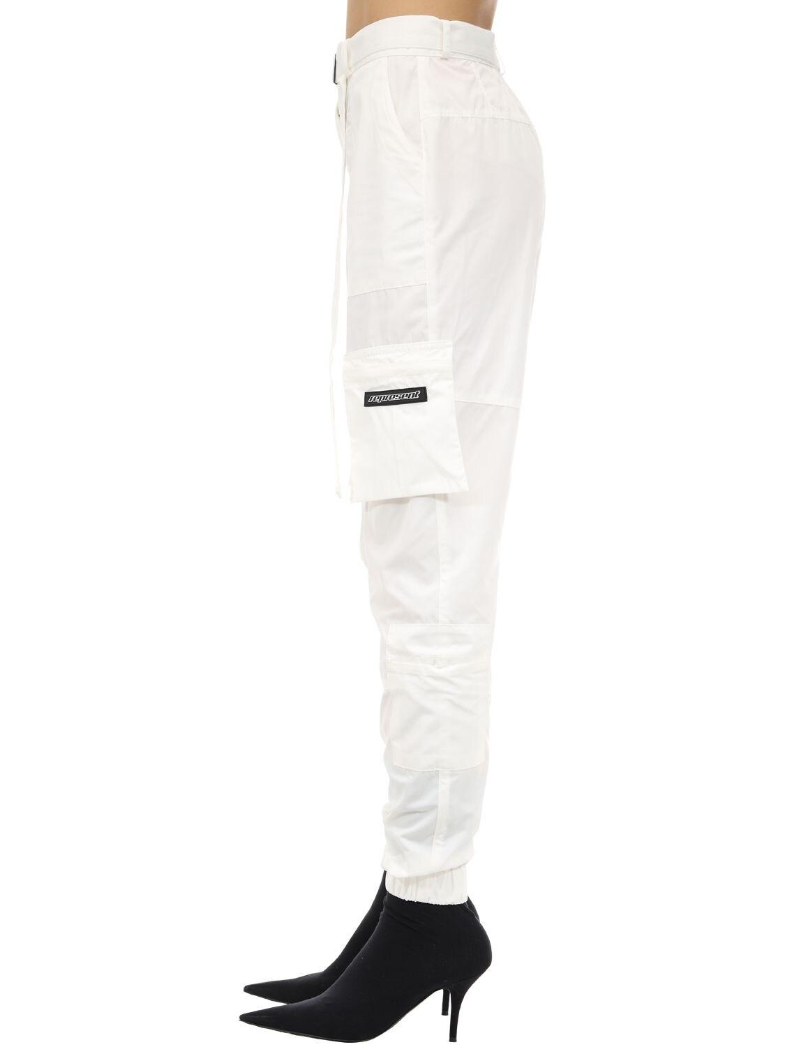 Represent Synthetic Nylon Cargo Pants in White Lyst